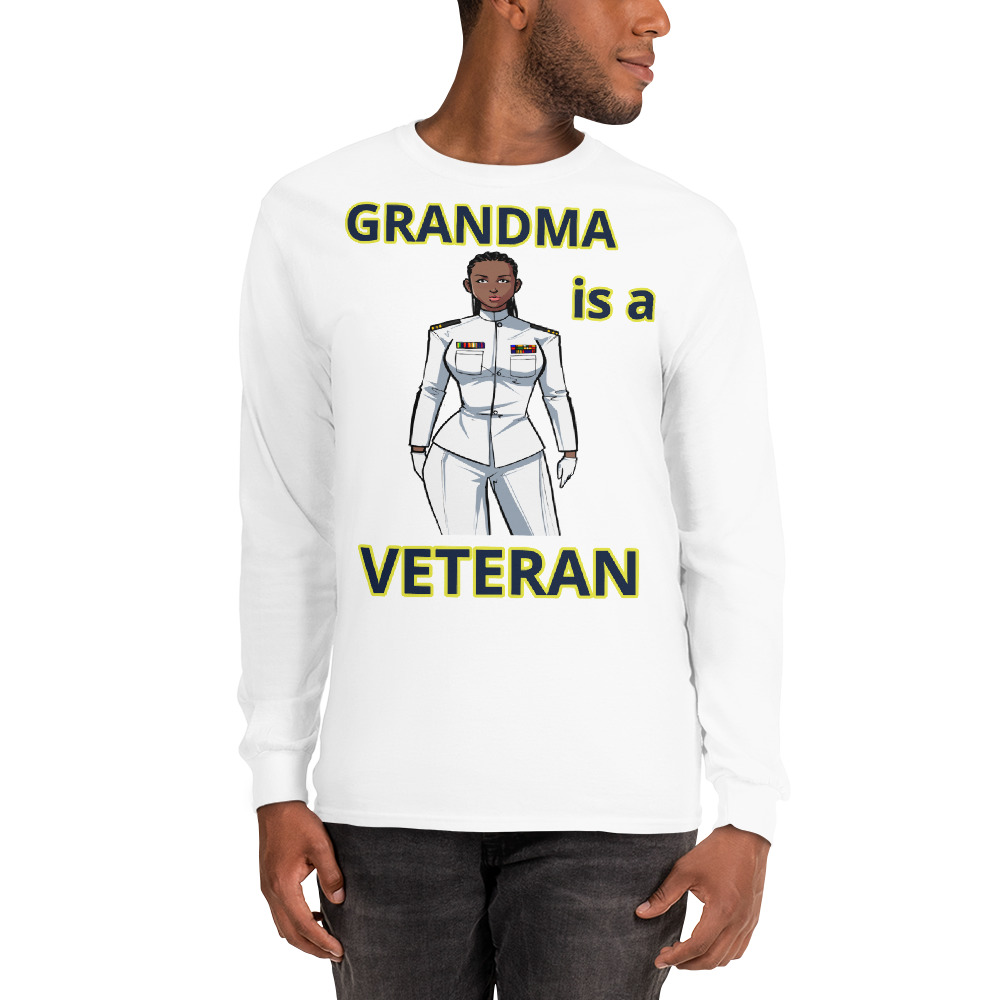 GRANDMA IS A VETERAN TOO FIFE Long Sleeve Shirt - Image 13