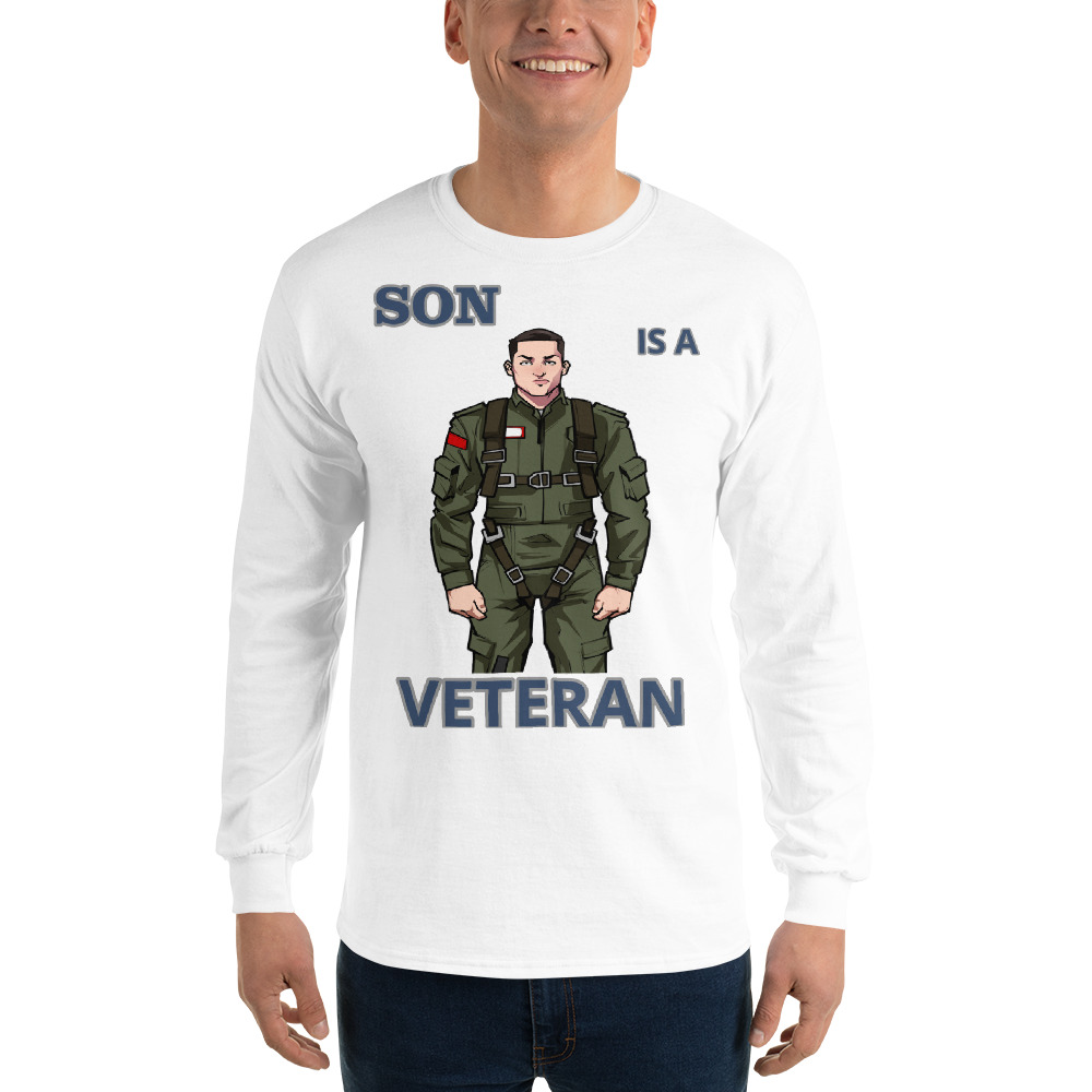 SON IS A VETERAN TOO FIFE Long Sleeve Shirt - Image 13