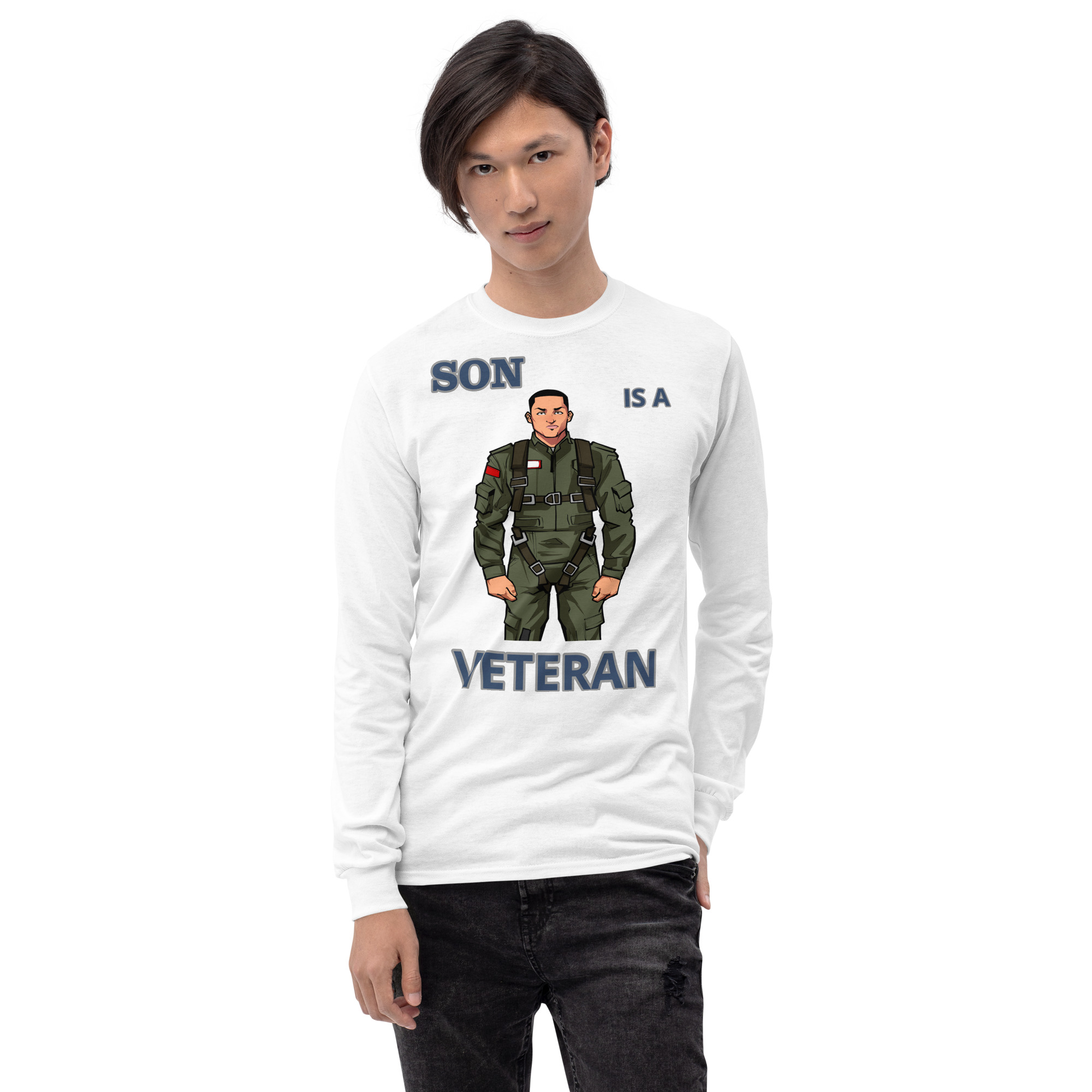 SON IS A VETERAN TOO FIFE Long Sleeve Shirt - Image 13