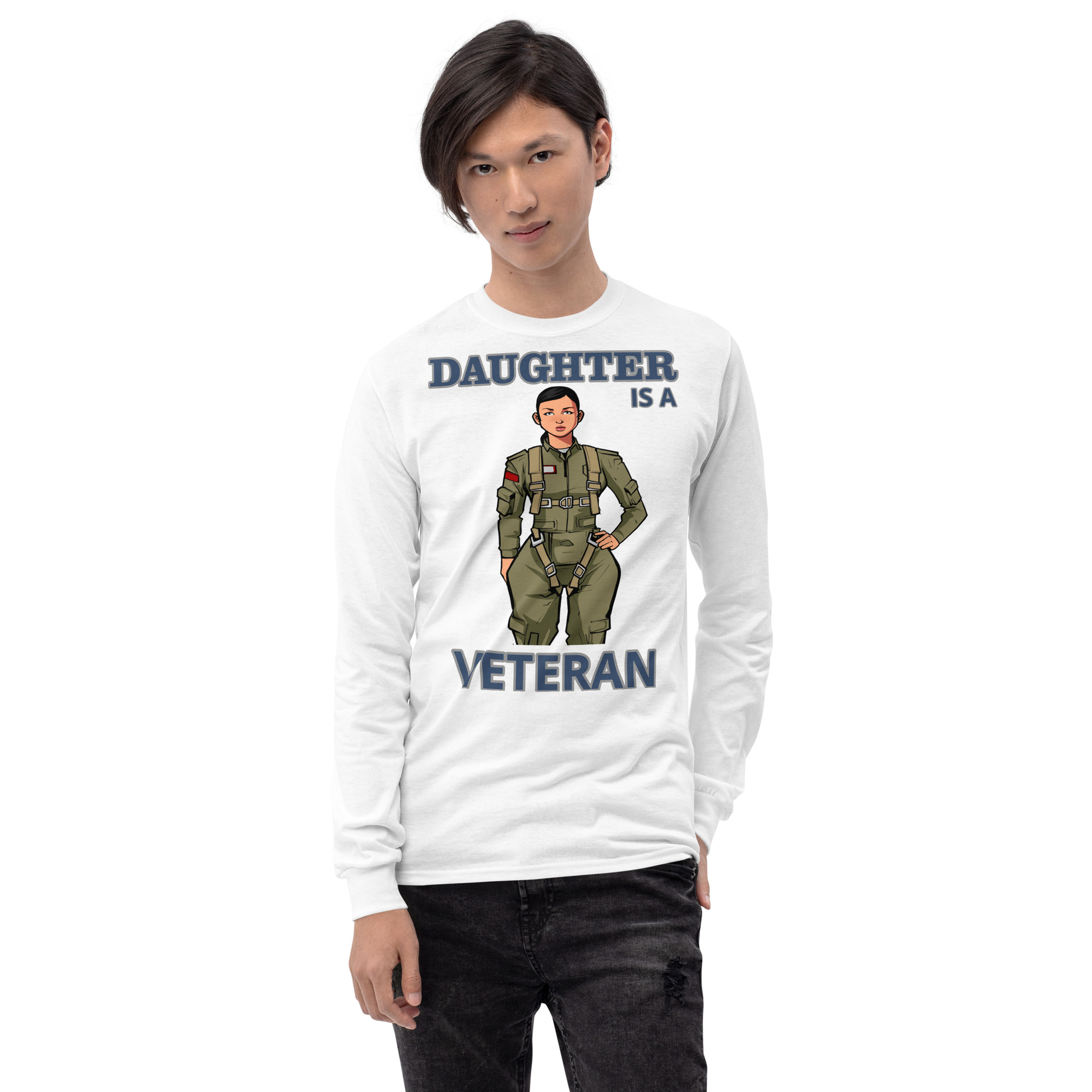 DAUGHTER IS A VETERAN TOO FIFE Long Sleeve Shirt - Image 13