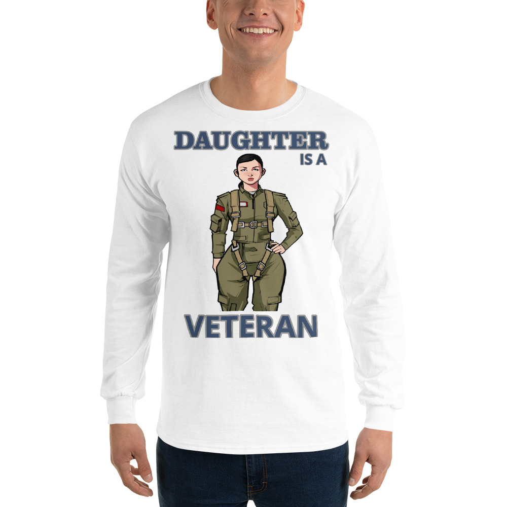 DAUGHTER IS A VETERAN TOO FIFE Long Sleeve Shirt - Image 13