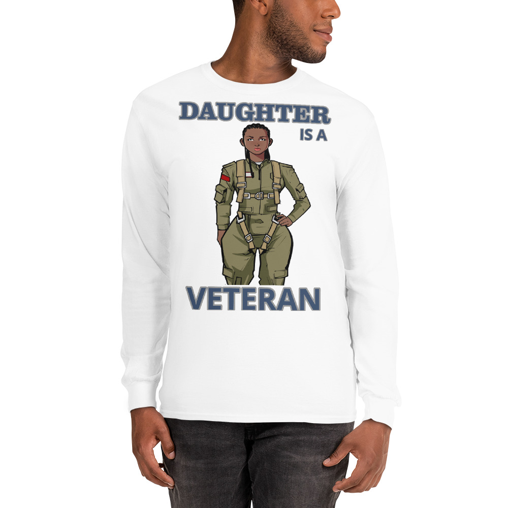 DAUGHTER IS A VETERAN TOO FIFE Long Sleeve Shirt - Image 13