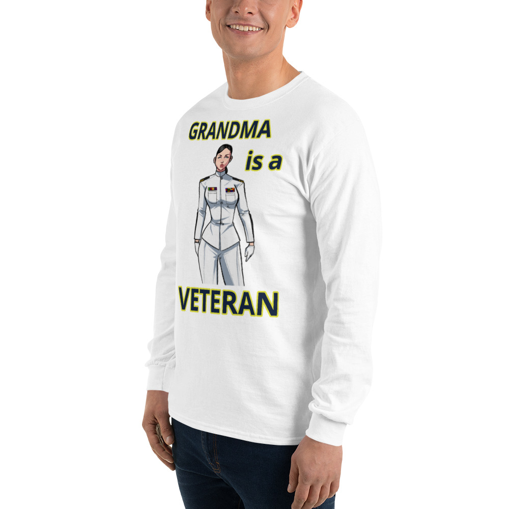 GRANDMA IS A VETERAN TOO FIFE Long Sleeve Shirt - Image 17