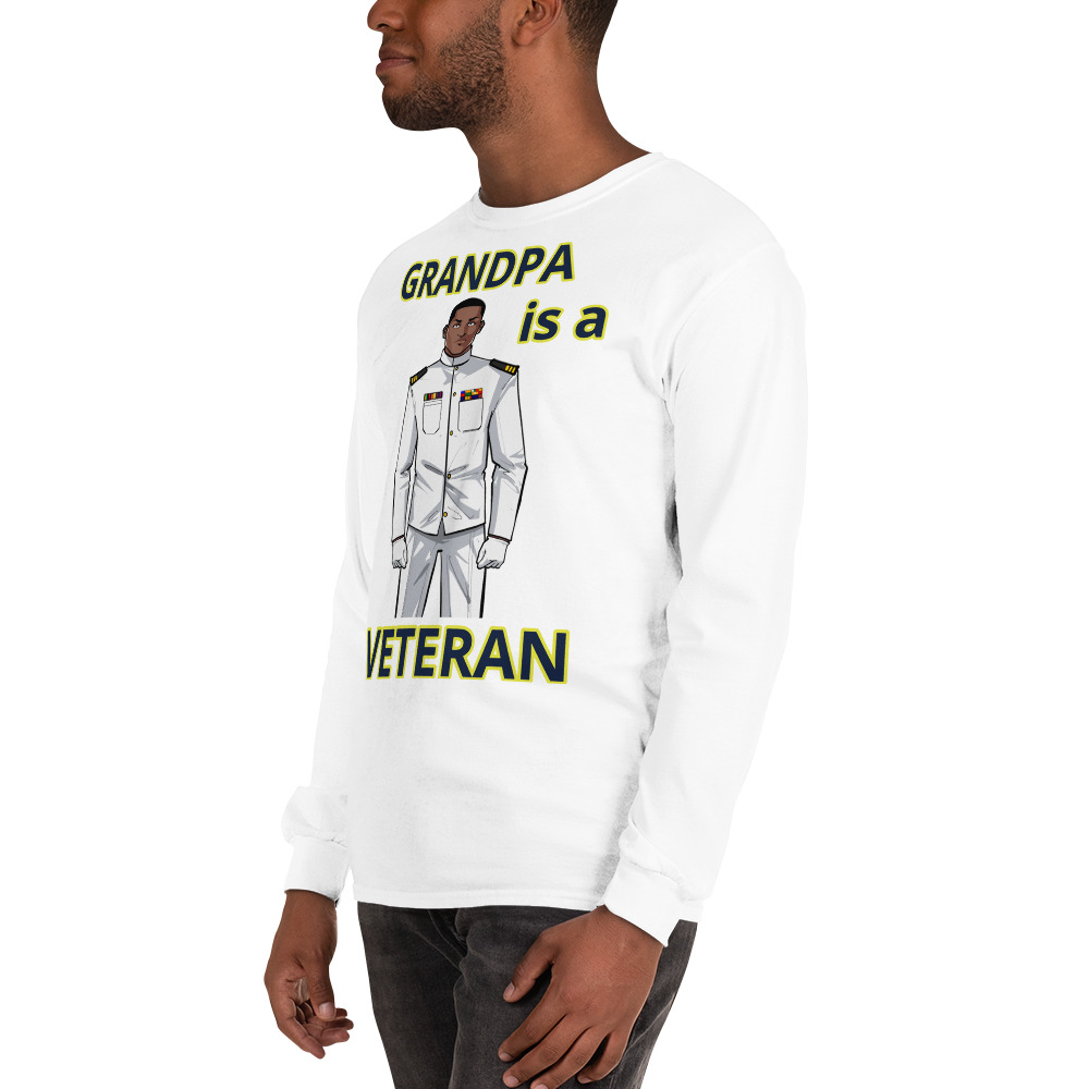 GRANDPA IS A VETERAN TOO FIFE Long Sleeve Shirt - Image 16