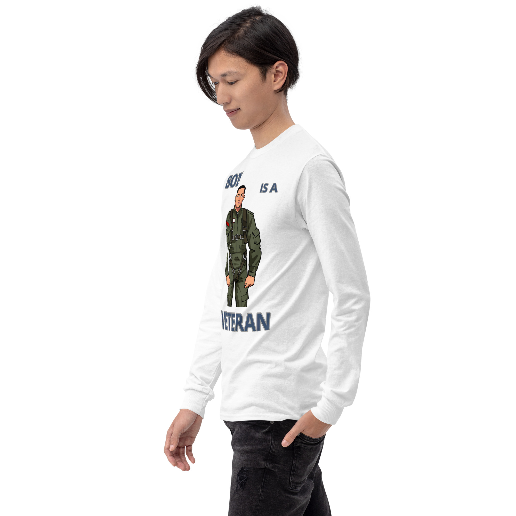 SON IS A VETERAN TOO FIFE Long Sleeve Shirt - Image 16