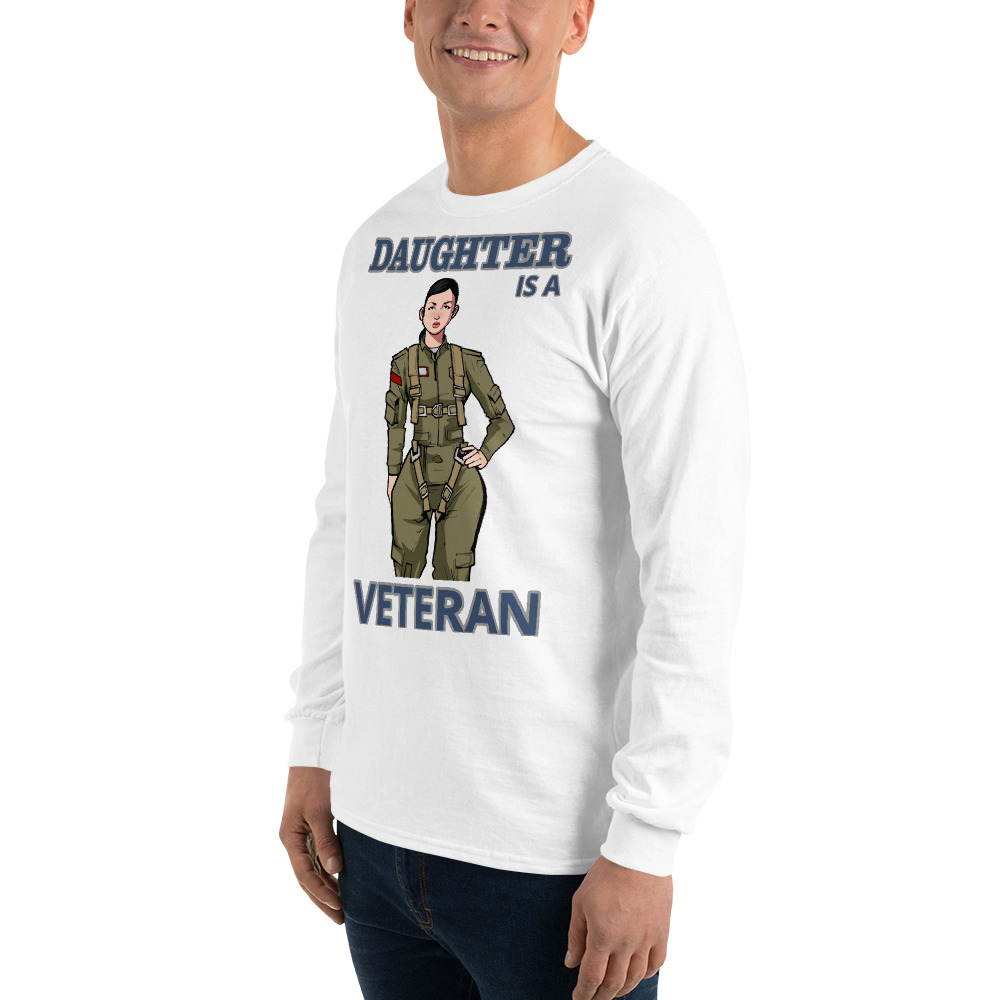 DAUGHTER IS A VETERAN TOO FIFE Long Sleeve Shirt - Image 17