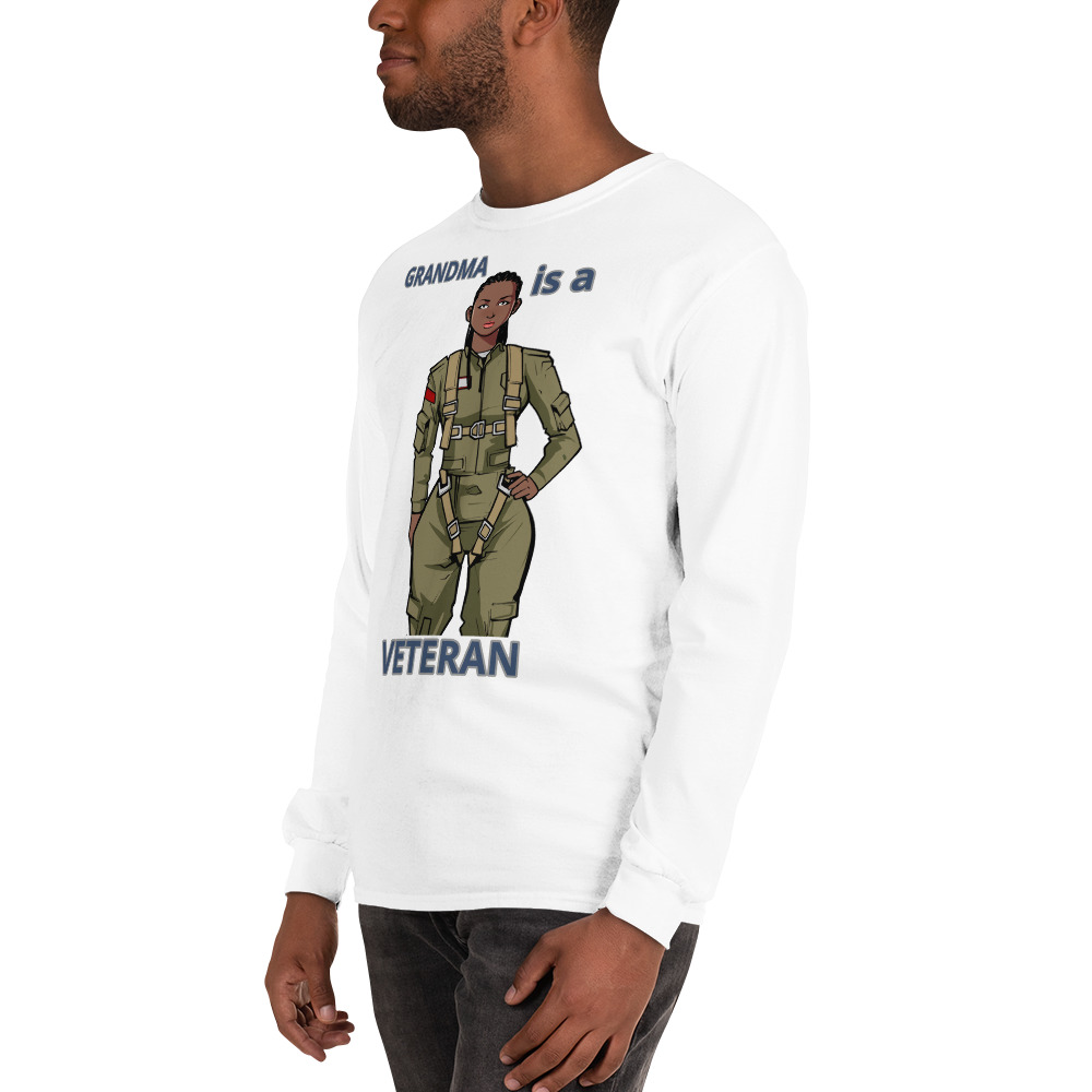 GRANDMA IS A VETERAN TOO FIFE Long Sleeve Shirt - Image 16