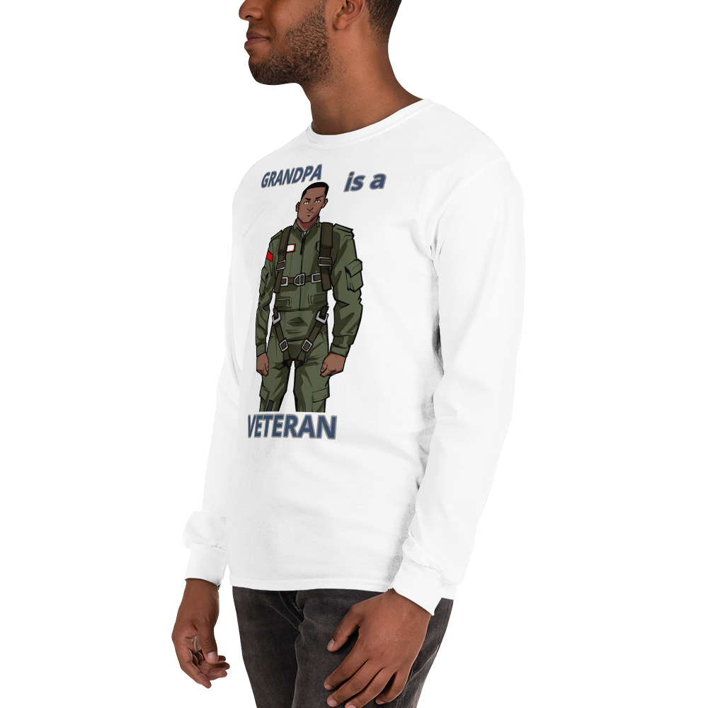 GRANDPA IS A VETERAN TOO FIFE Long Sleeve Shirt - Image 16