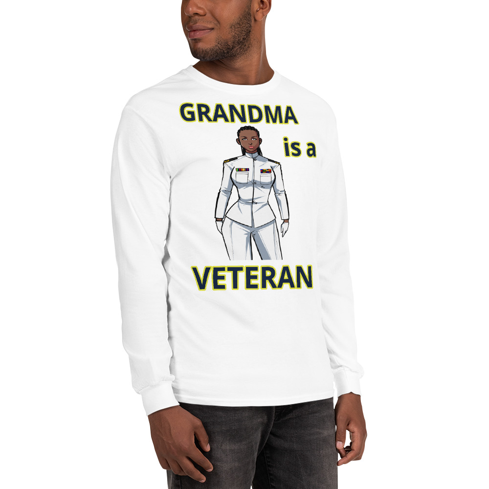 GRANDMA IS A VETERAN TOO FIFE Long Sleeve Shirt - Image 18
