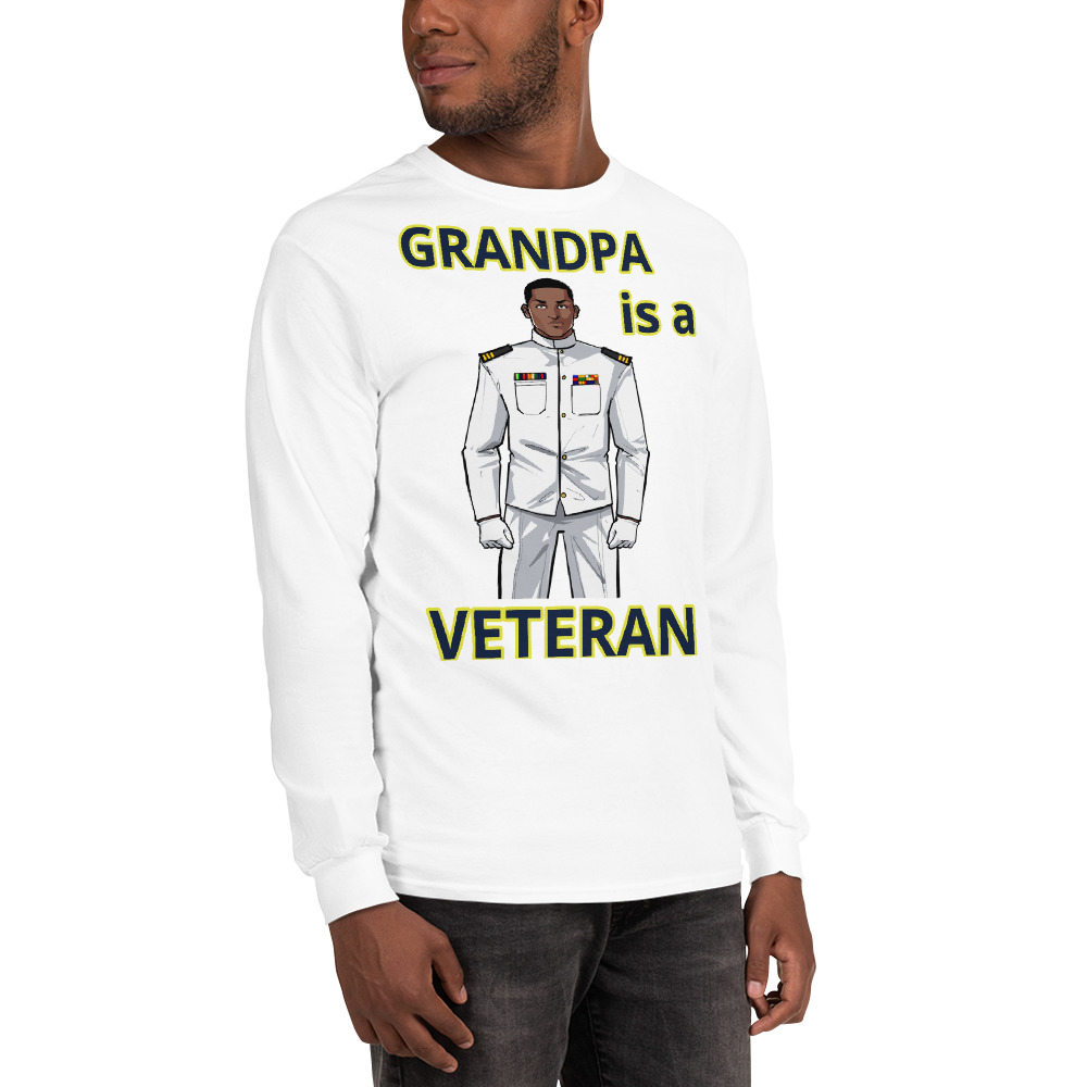 GRANDPA IS A VETERAN TOO FIFE Long Sleeve Shirt - Image 18