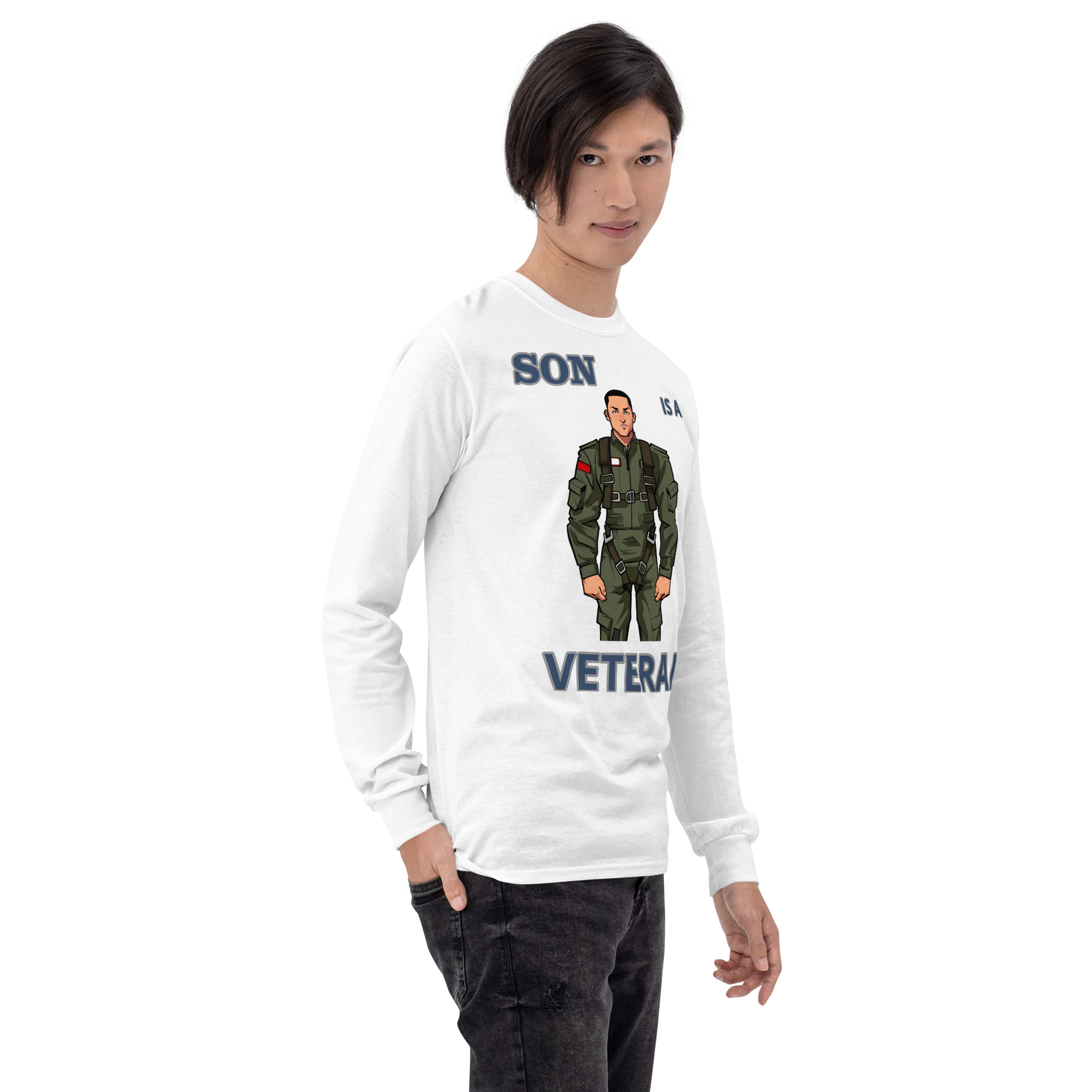 SON IS A VETERAN TOO FIFE Long Sleeve Shirt - Image 18