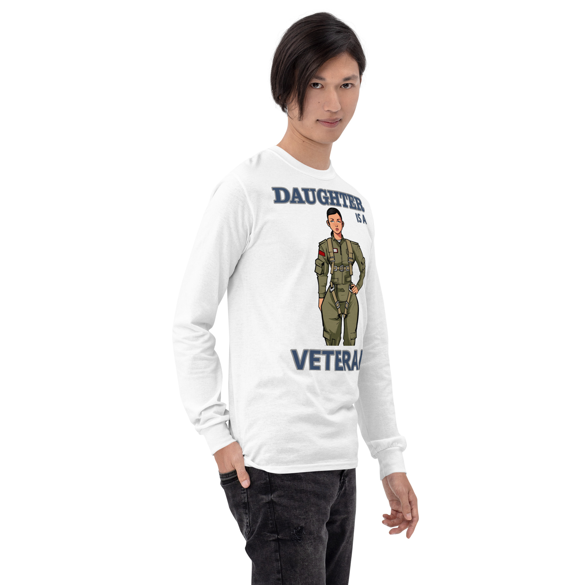 DAUGHTER IS A VETERAN TOO FIFE Long Sleeve Shirt - Image 18