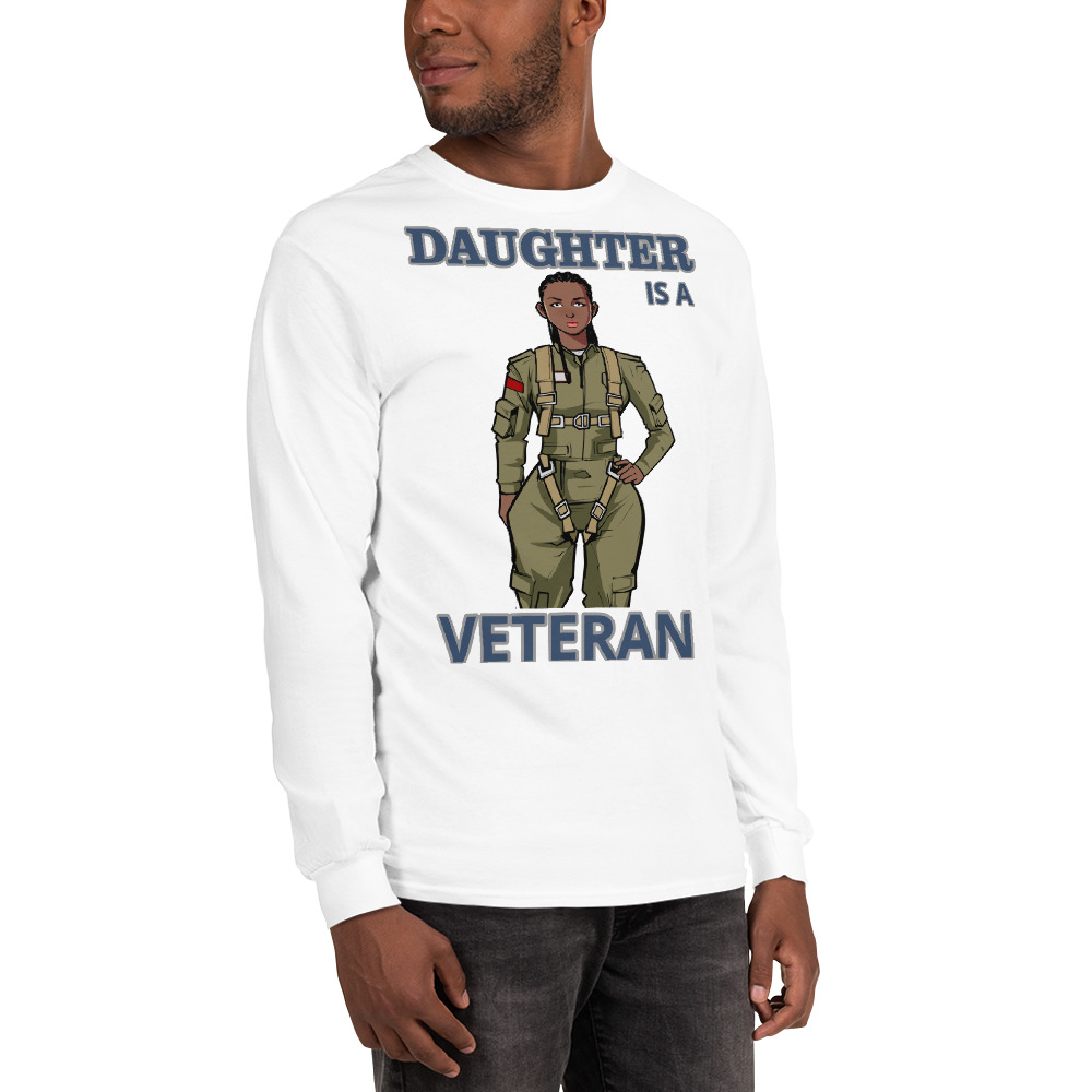 DAUGHTER IS A VETERAN TOO FIFE Long Sleeve Shirt - Image 18