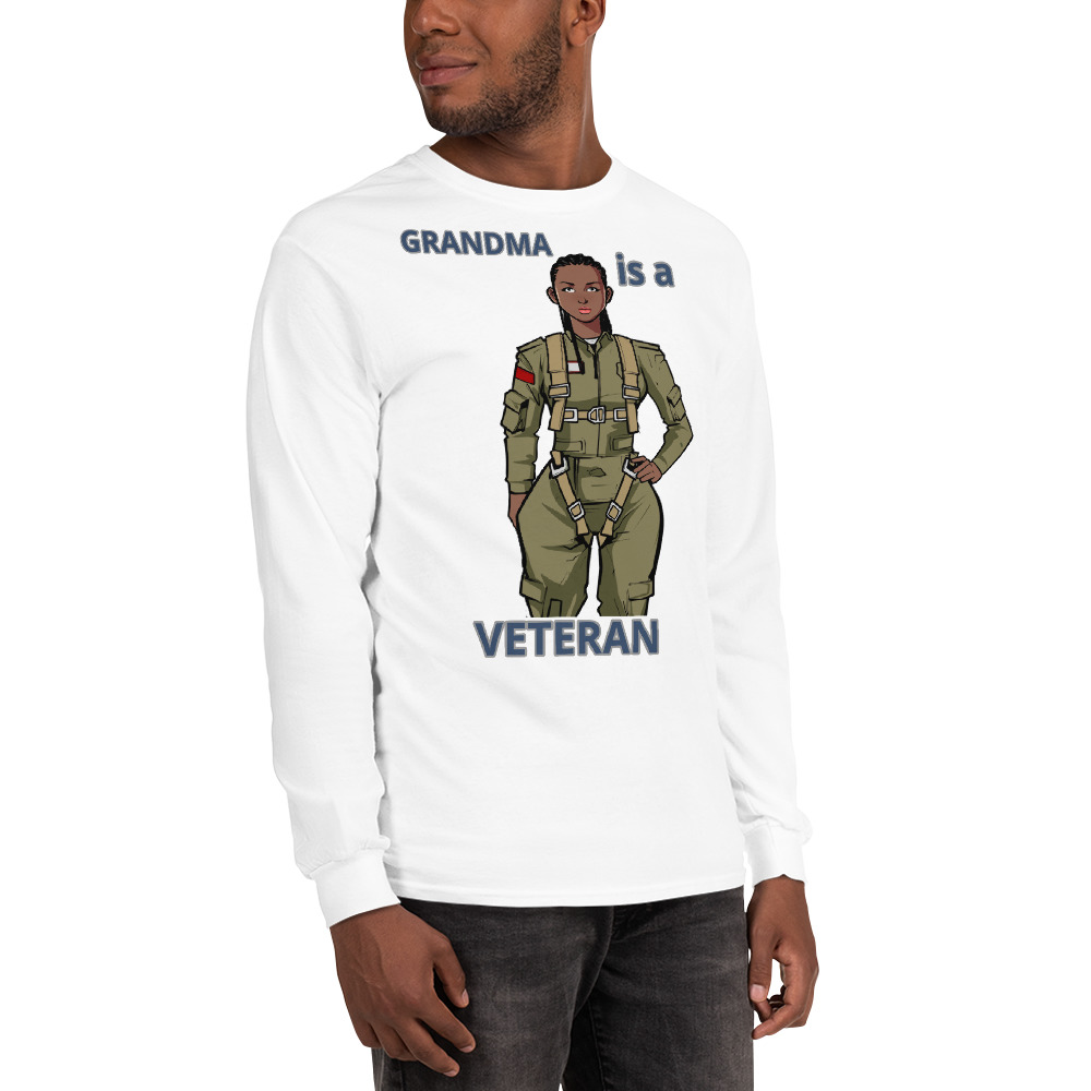 GRANDMA IS A VETERAN TOO FIFE Long Sleeve Shirt - Image 18
