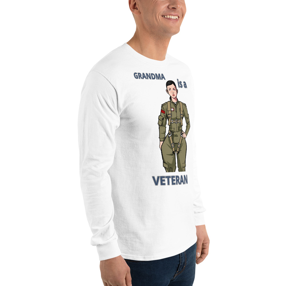 GRANDMA IS A VETERAN TOO FIFE Long Sleeve Shirt - Image 18