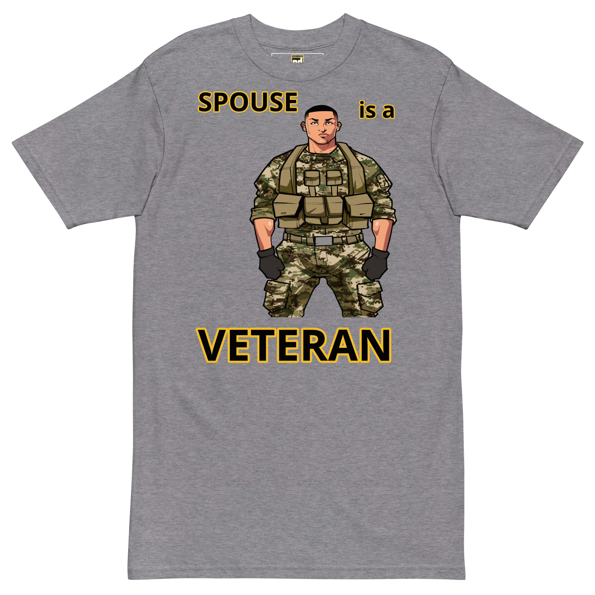SPOUSE IS A VETERAN TOO FIFE Tee - Image 3