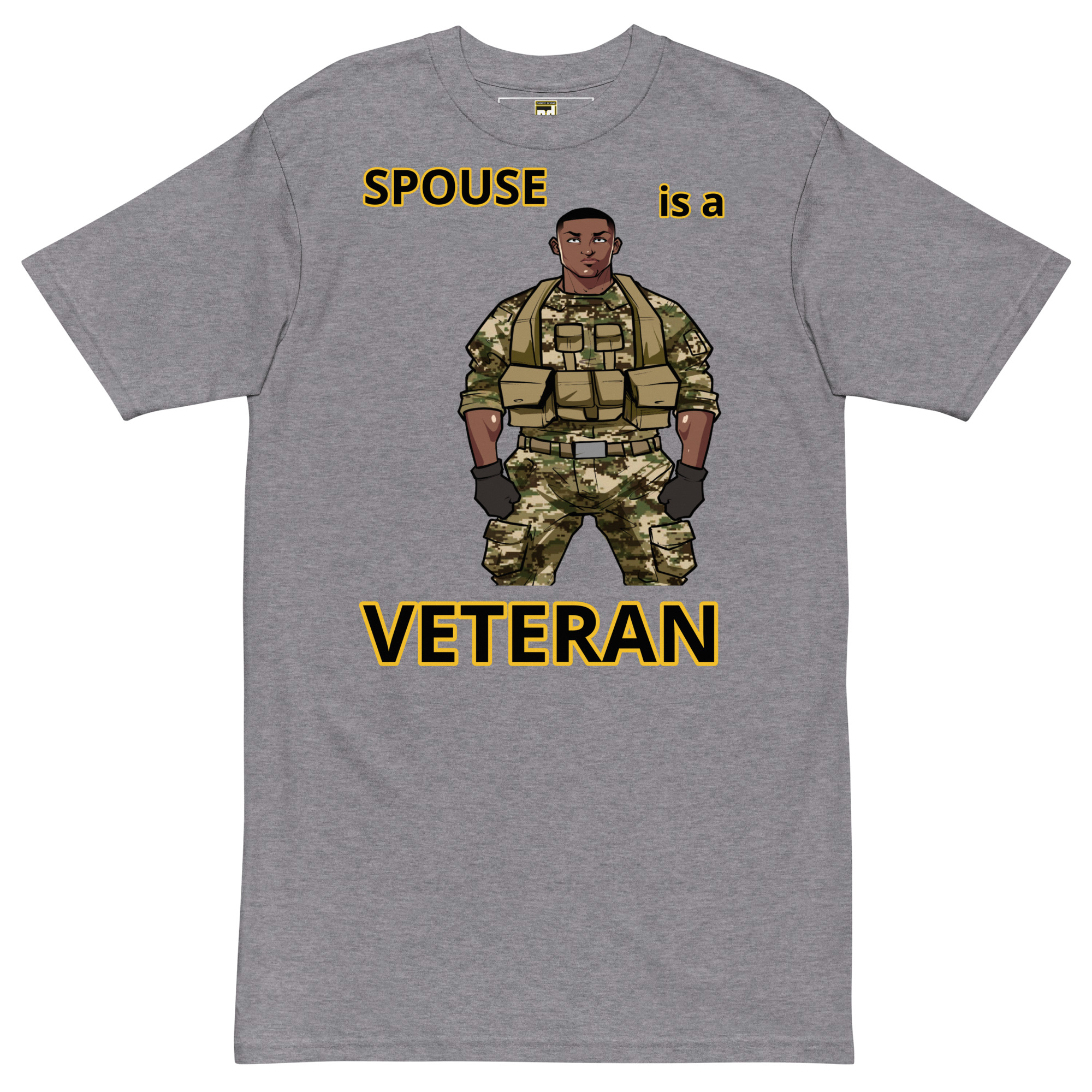 SPOUSE IS A VETERAN TOO FIFE Tee - Image 3