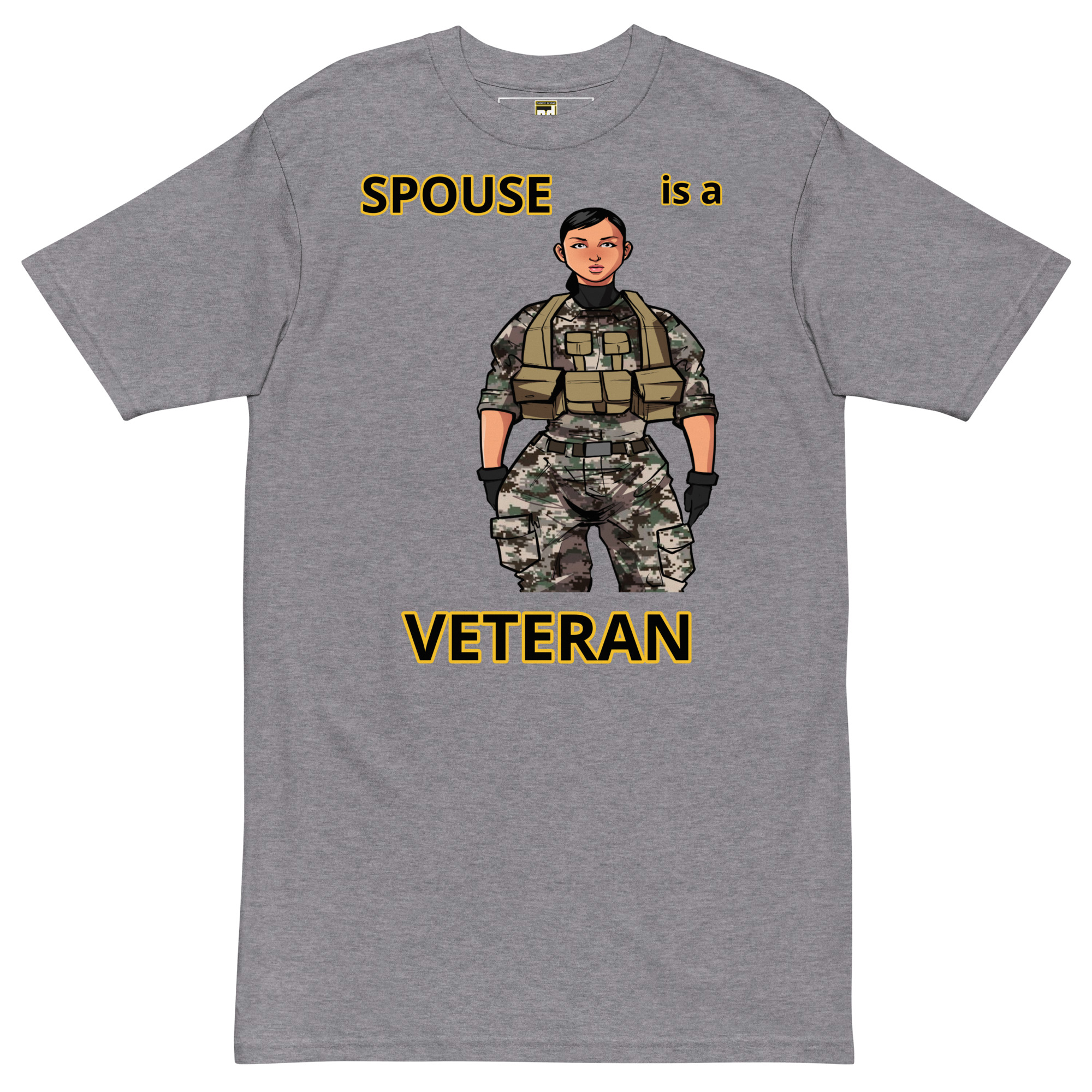 SPOUSE IS A VETERAN TOO FIFE Tee - Image 3