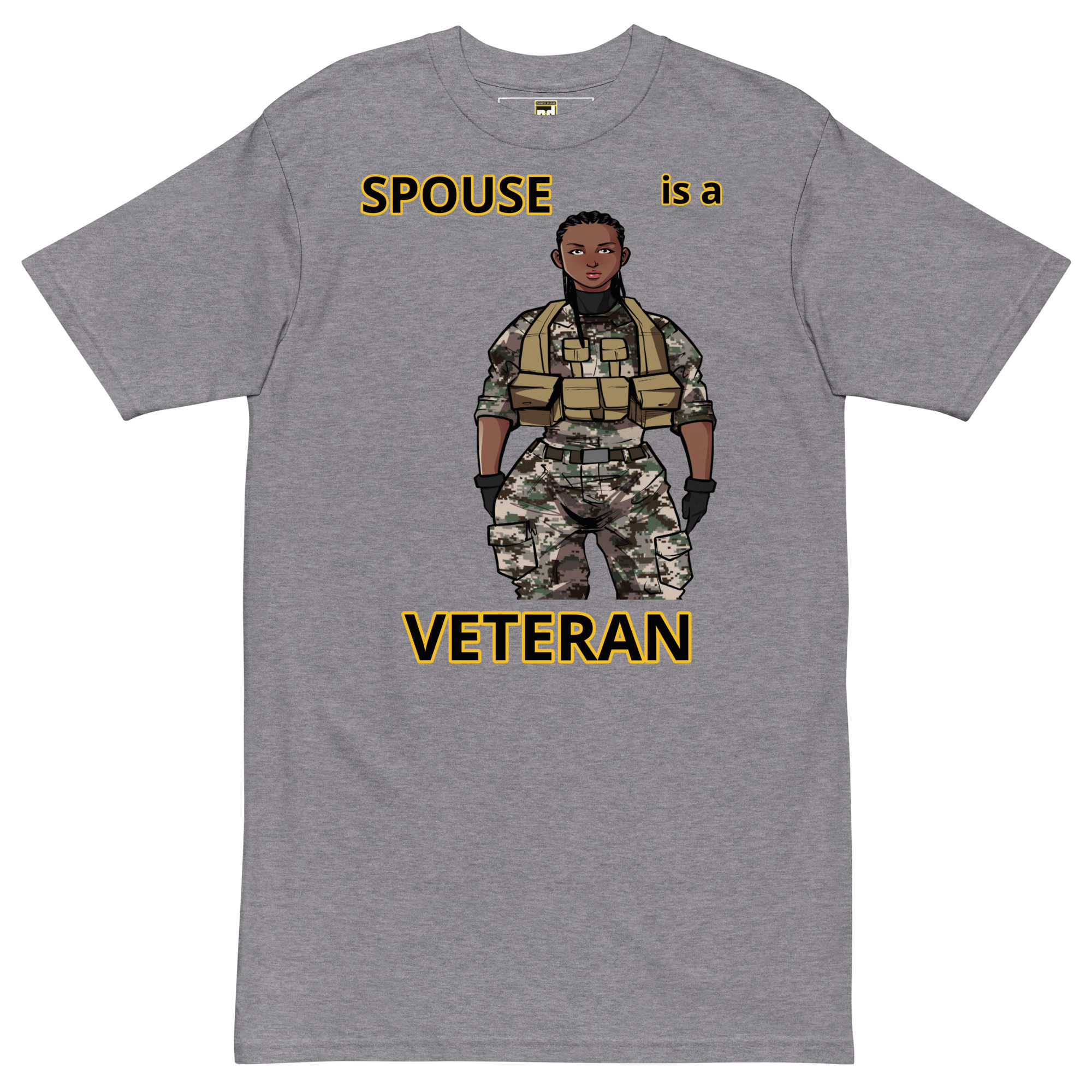 SPOUSE IS A VETERAN TOO FIFE Tee - Image 3