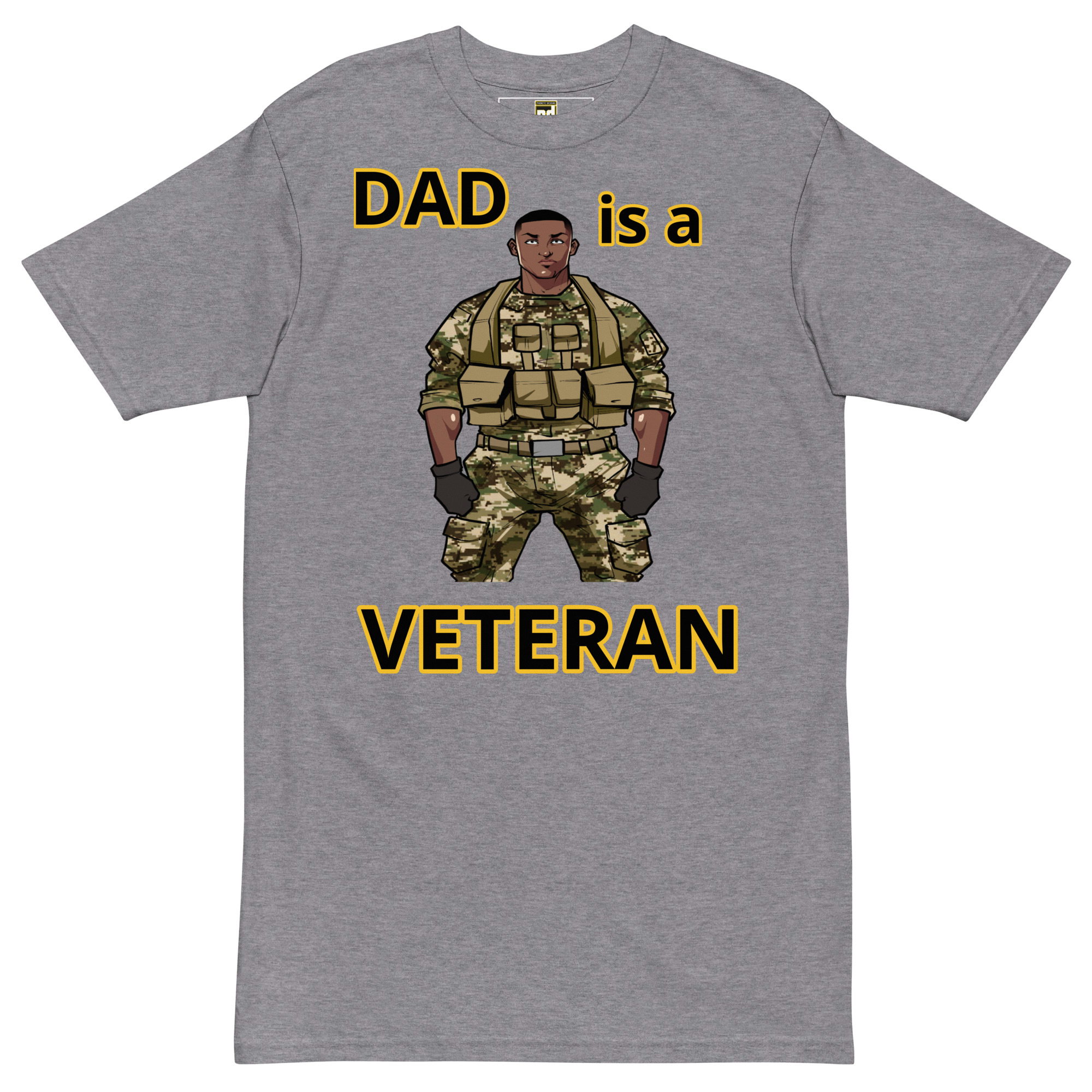 DAD IS A VETERAN TOO FIFE Tee - Image 3
