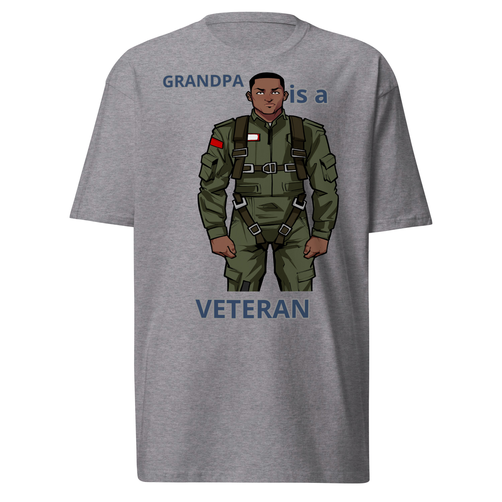 GRANDPA IS A VETERAN TOO FIFE Tee - Image 5