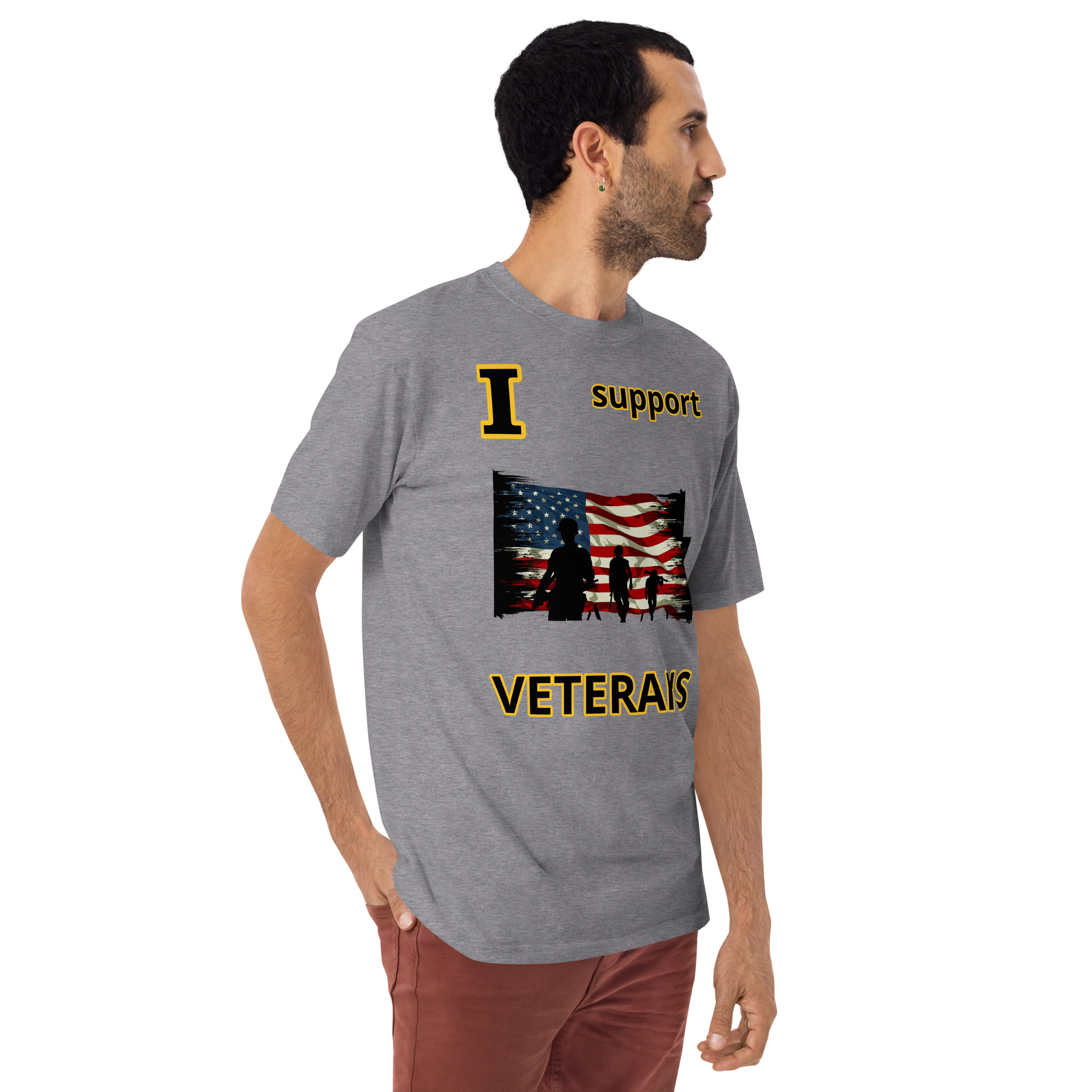 I SUPPORT VETERANS TOO FIFE Tee - Image 6