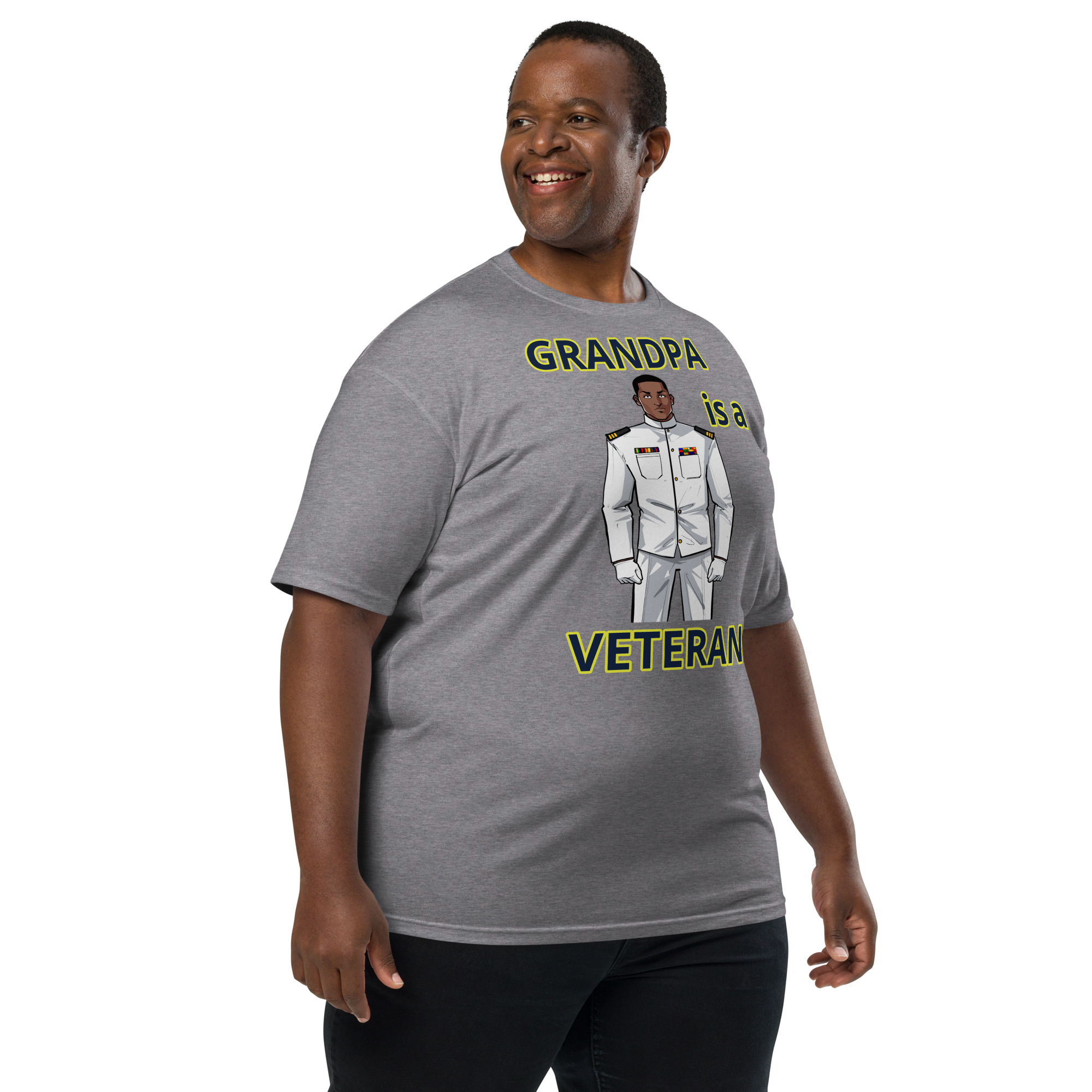 GRANDPA IS A VETERAN TOO FIFE Tee - Image 5