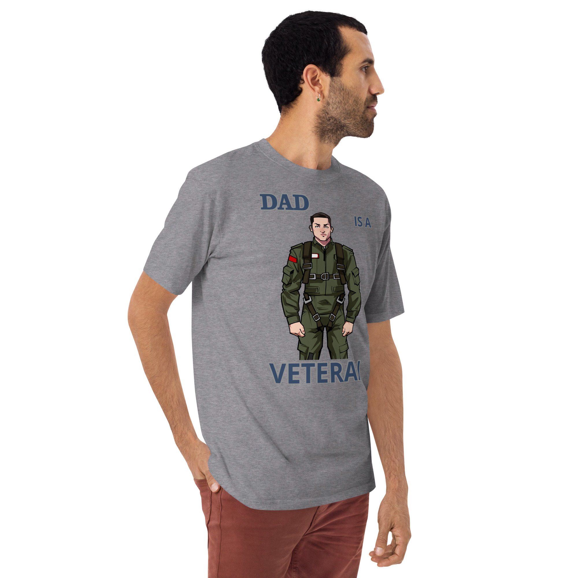 DAD IS A VETERAN TOO FIFE Tee - Image 6