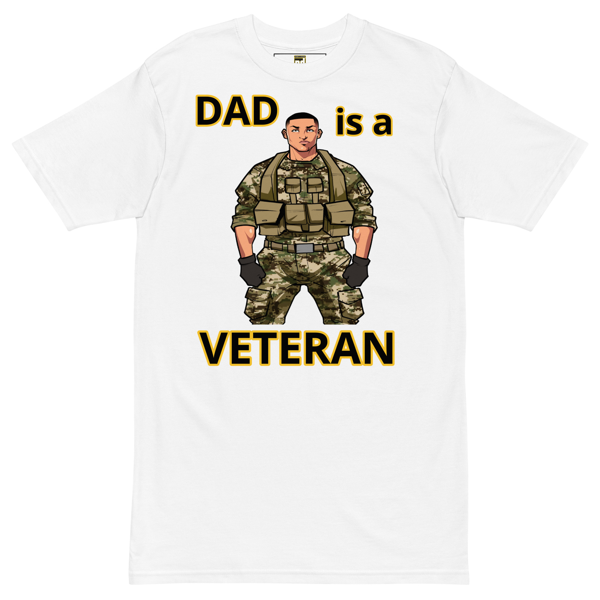 DAD IS A VETERAN TOO FIFE Tee - Image 5