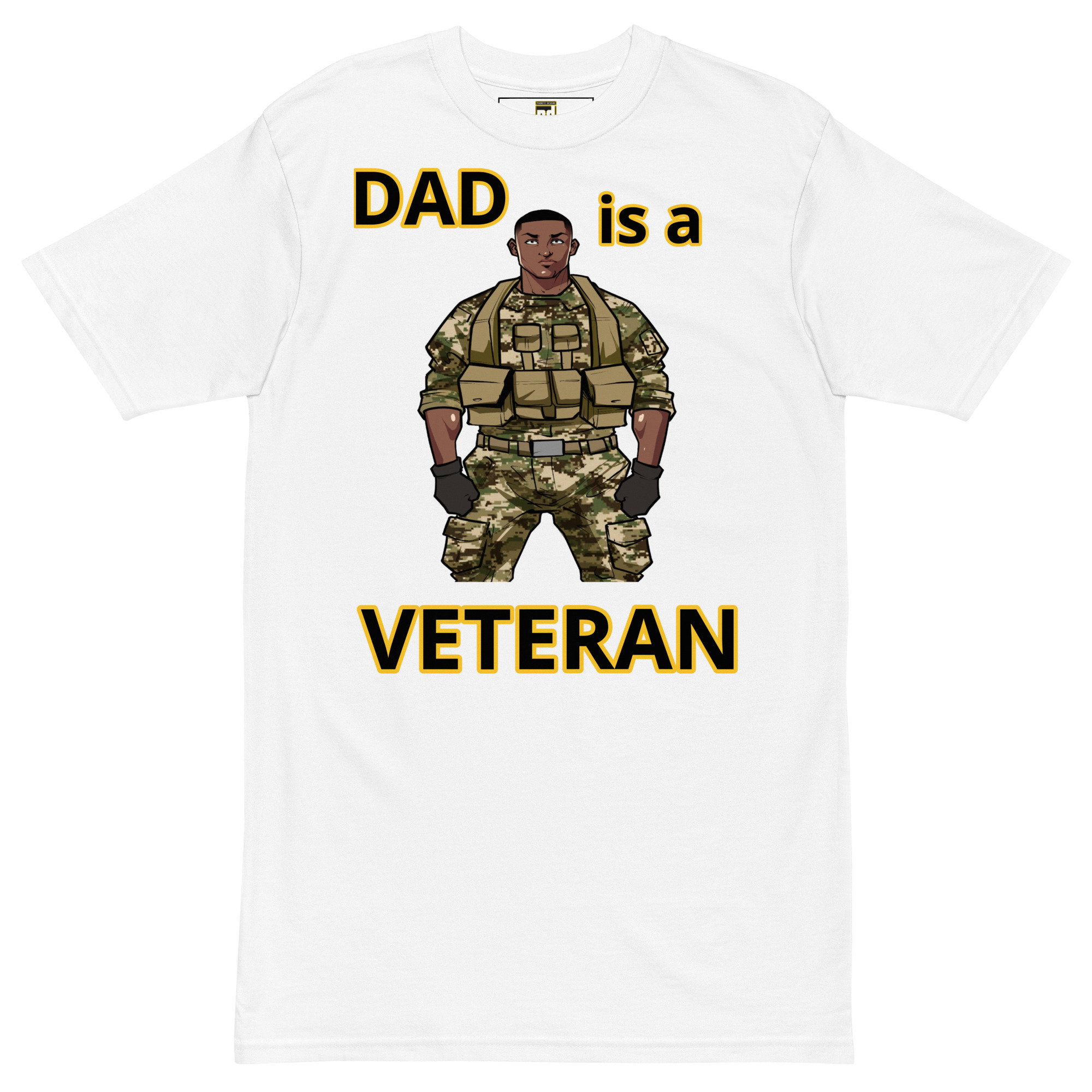 DAD IS A VETERAN TOO FIFE Tee - Image 5