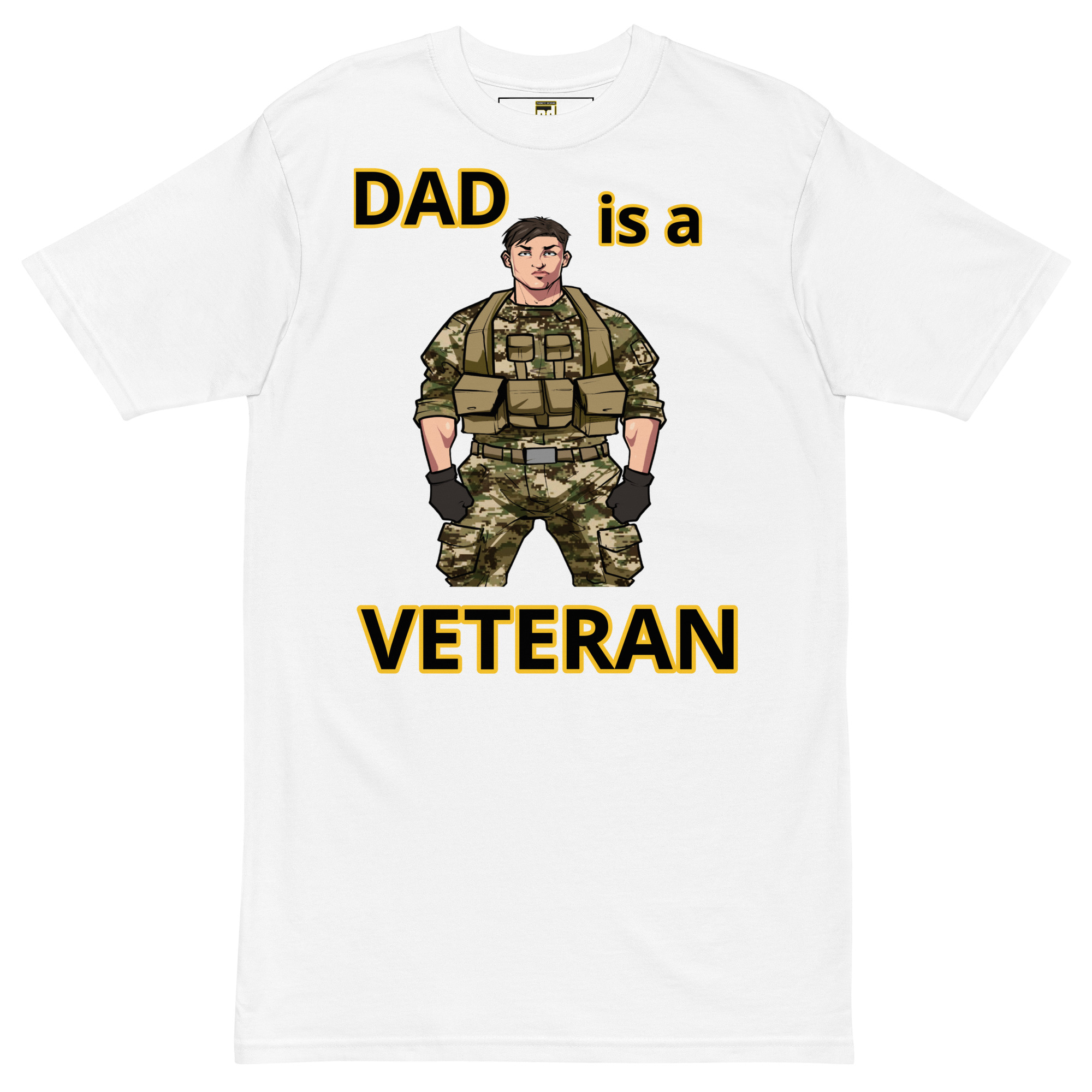 DAD IS A VETERAN TOO FIFE Tee - Image 5