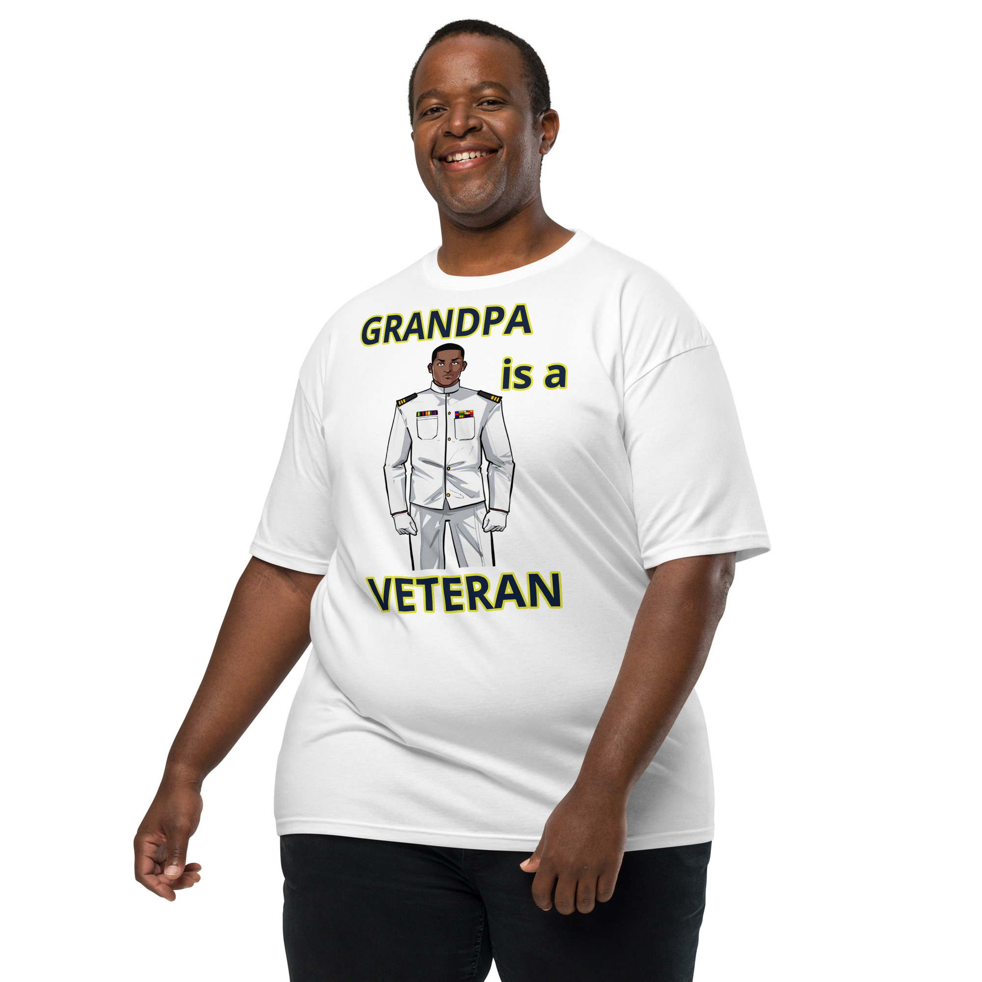 GRANDPA IS A VETERAN TOO FIFE Tee - Image 7