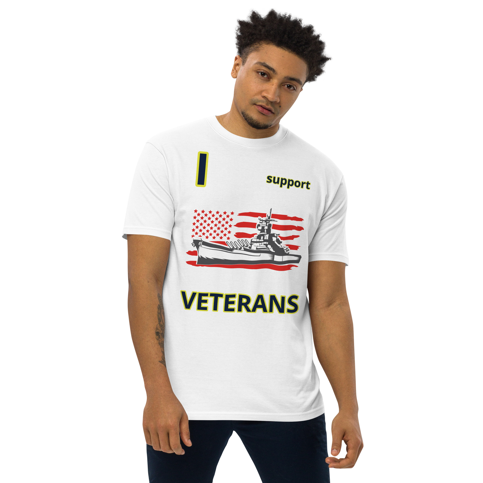 I SUPPORT VETERANS TOO FIFE Tee - Image 14