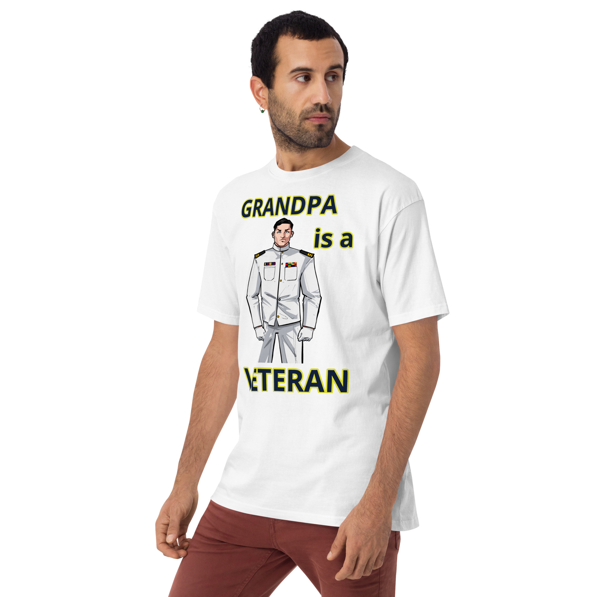 GRANDPA IS A VETERAN TOO FIFE Tee - Image 11