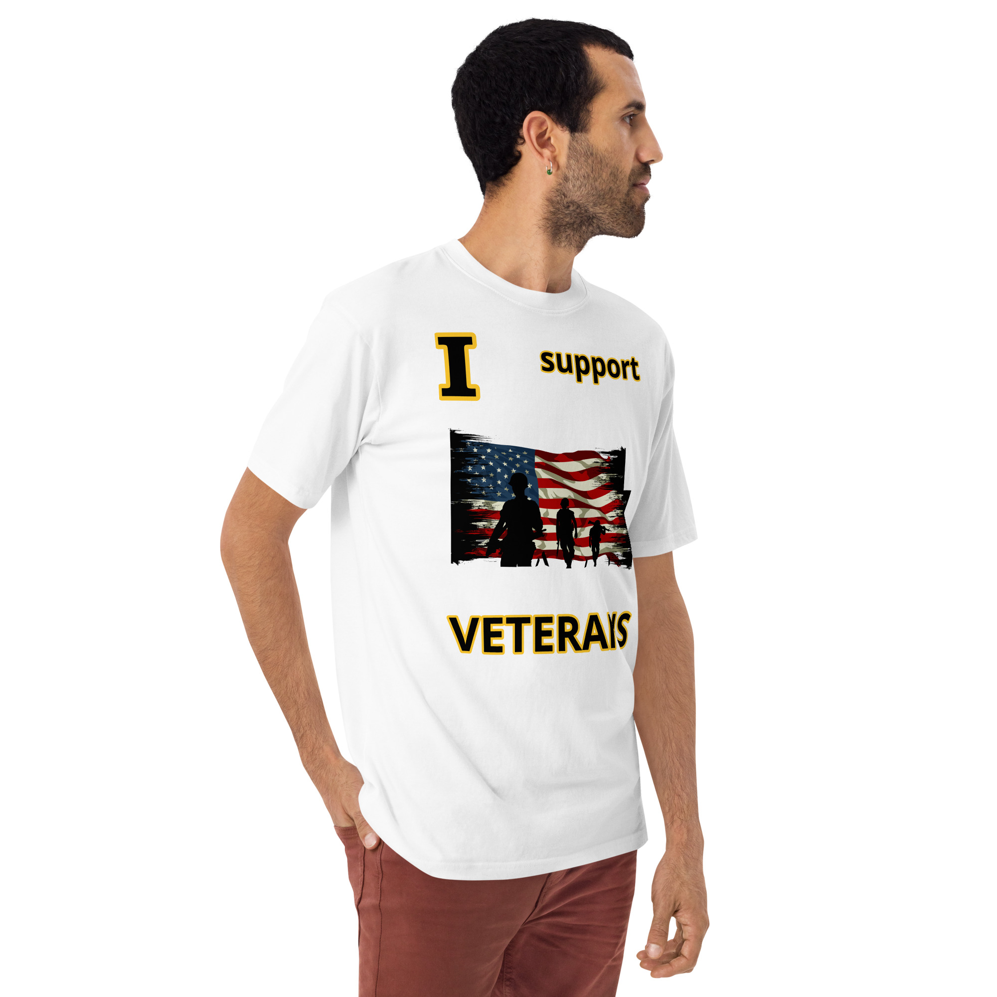 I SUPPORT VETERANS TOO FIFE Tee - Image 10