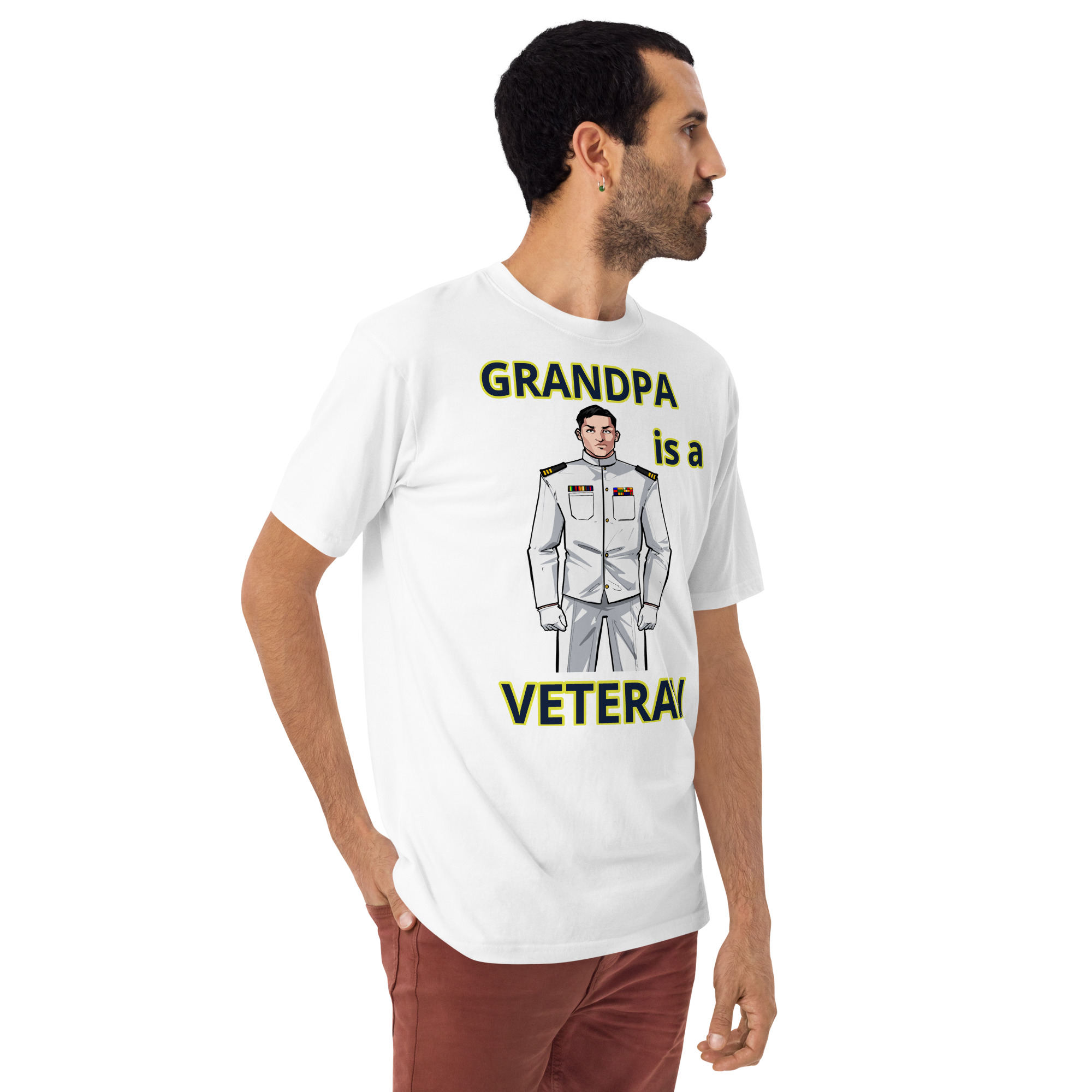 GRANDPA IS A VETERAN TOO FIFE Tee - Image 10
