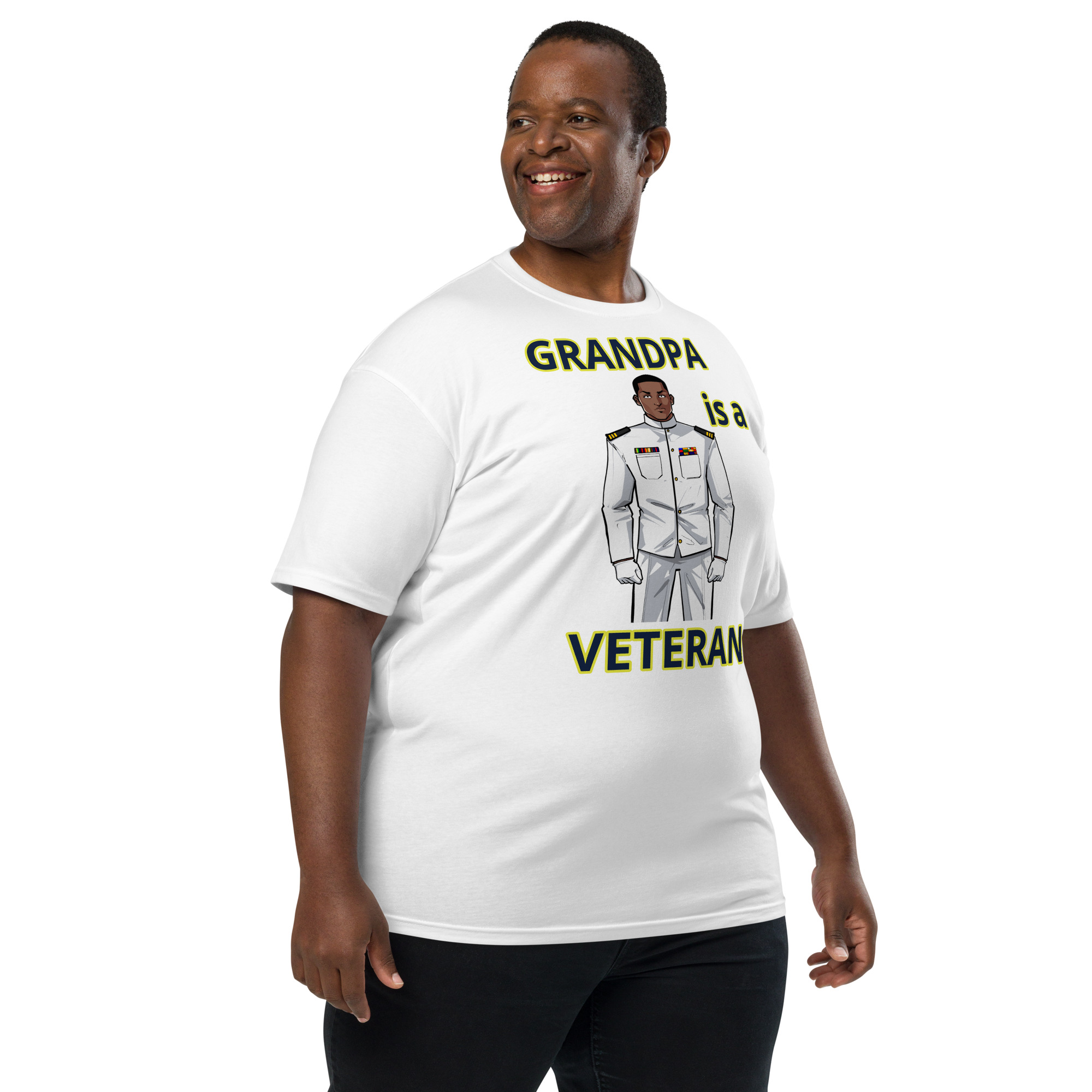 GRANDPA IS A VETERAN TOO FIFE Tee - Image 8