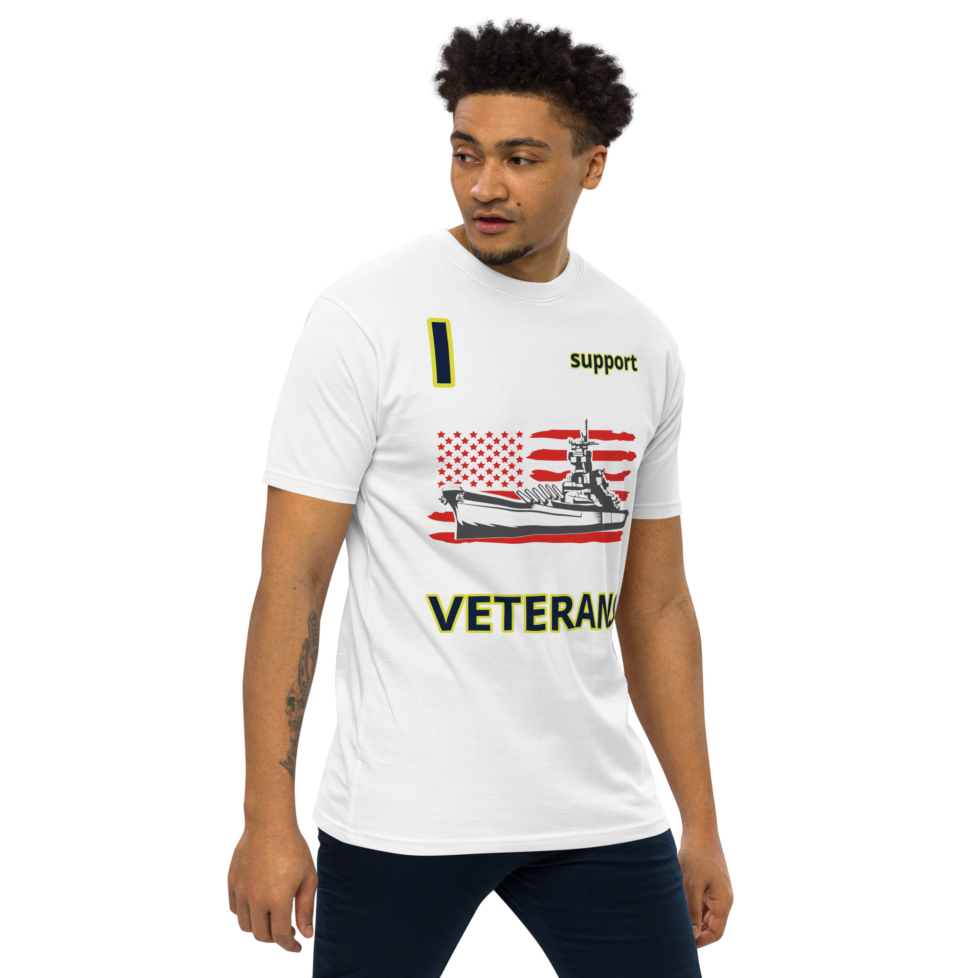 I SUPPORT VETERANS TOO FIFE Tee - Image 12