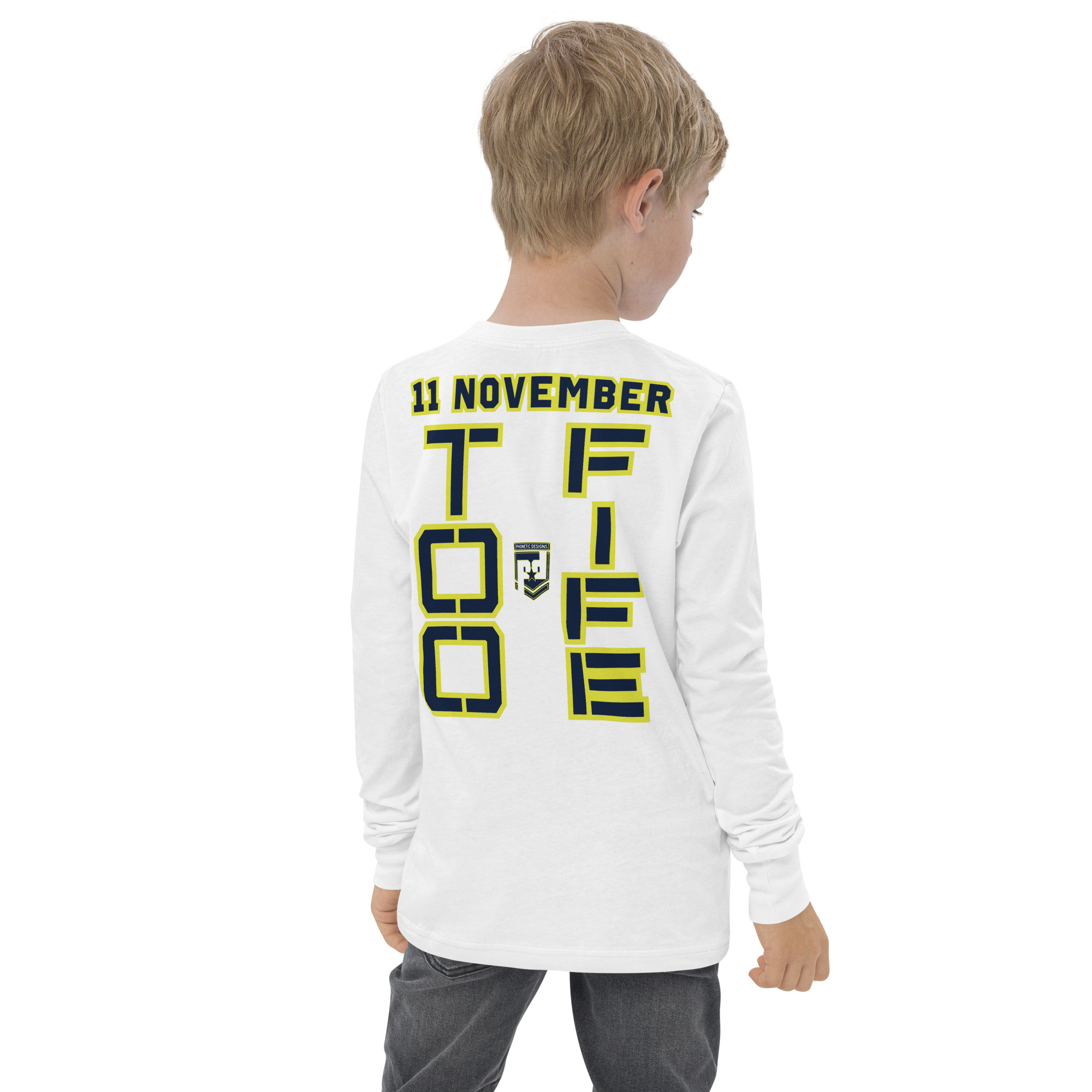 GRANDMA IS A VETERAN TOO FIFE Youth Long Sleeve Tee - Image 12