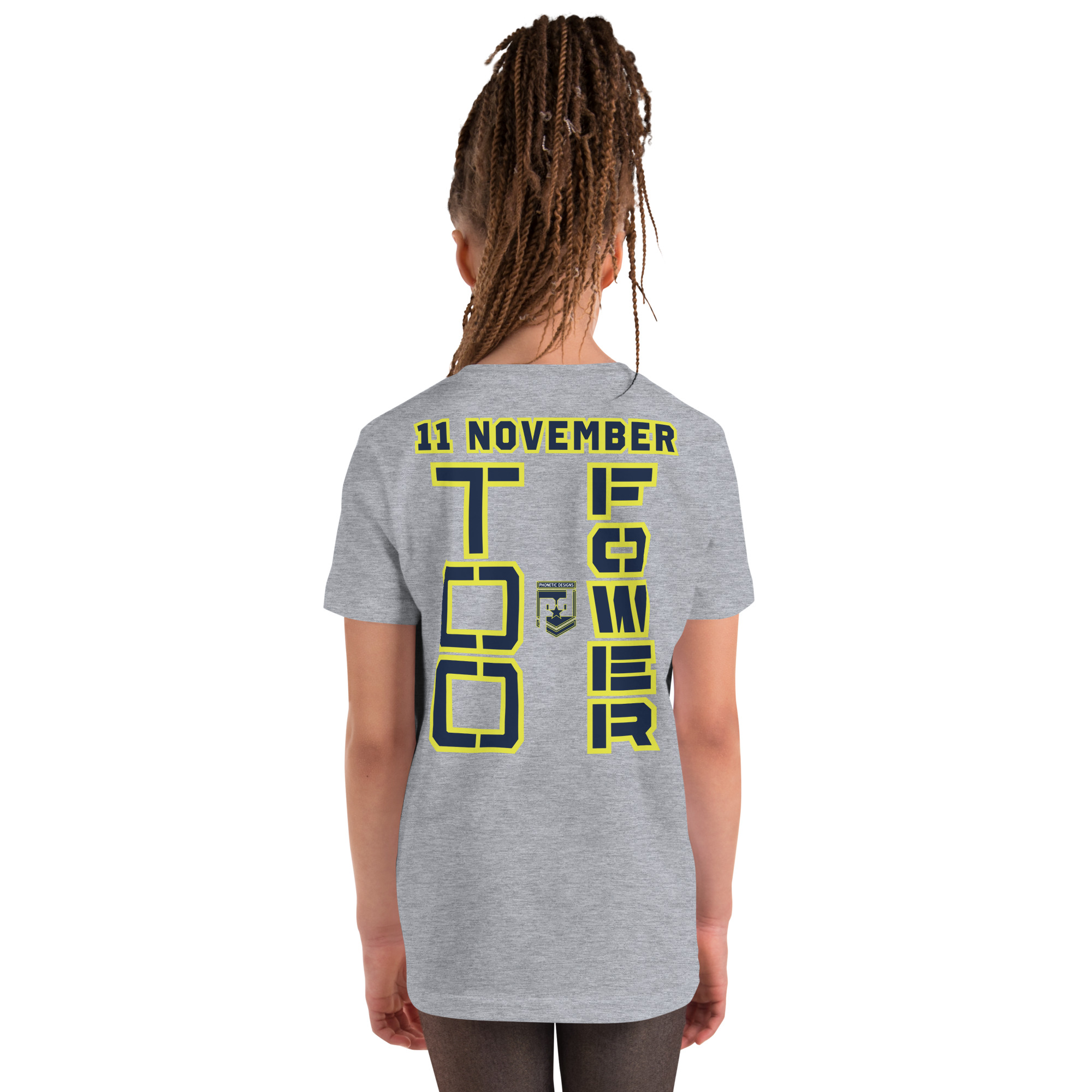 GRANDMA IS A VETERAN TOO FIFE Youth Short Sleeve T-Shirt - Image 4