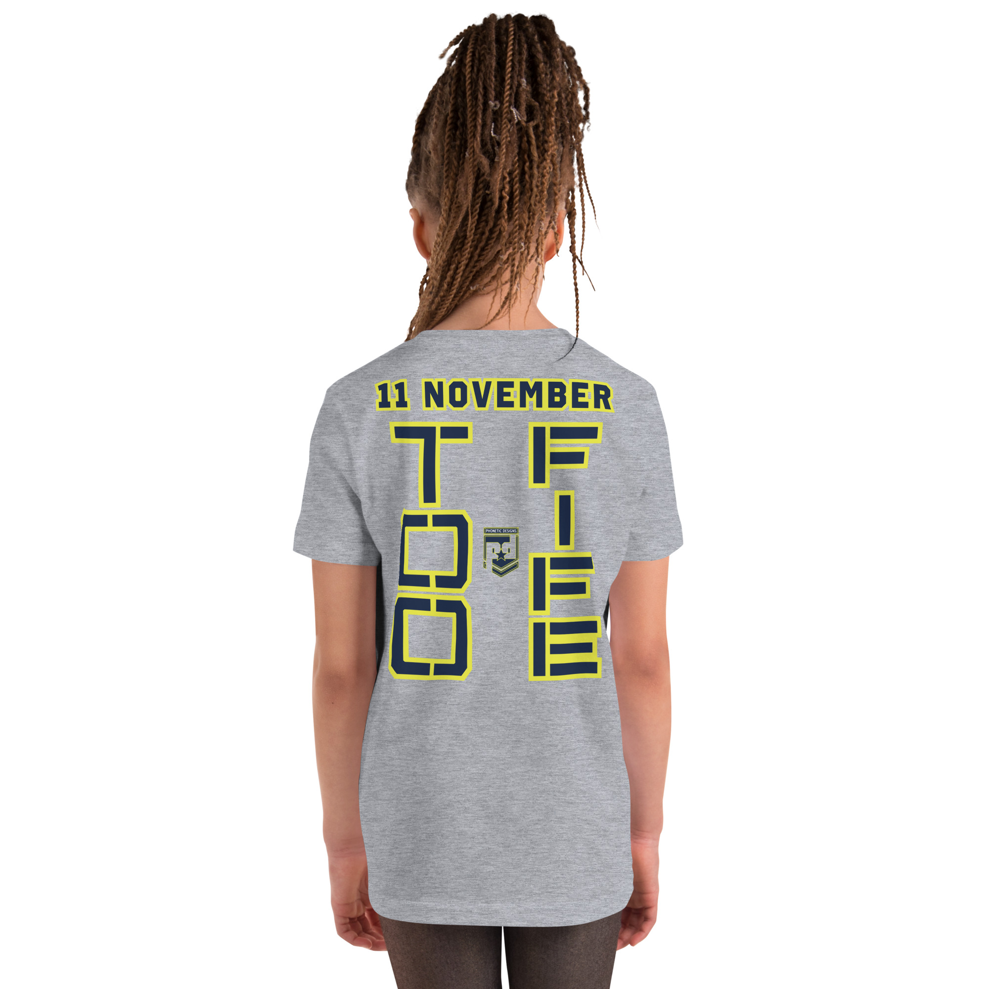 GRANDPA IS A VETERAN TOO FIFE Youth Short Sleeve T-Shirt - Image 4