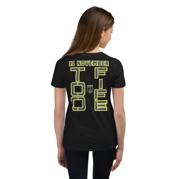 MOM IS A VETERAN TOO FIFE Youth Short Sleeve T-Shirt