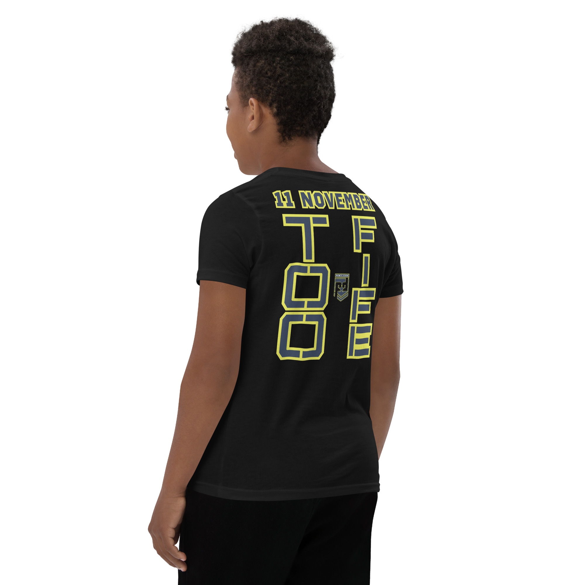 GRANDMA IS A VETERAN TOO FIFE Youth Short Sleeve T-Shirt - Image 4