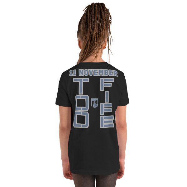 DAD IS A VETERAN TOO FIFE Youth Short Sleeve T-Shirt