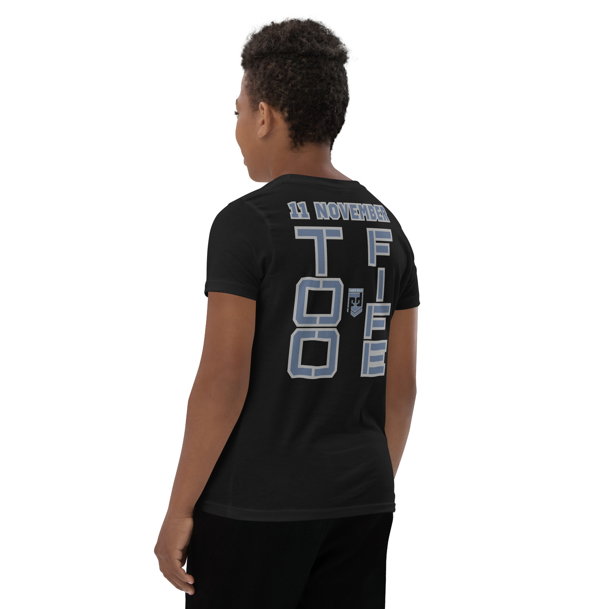 GRANDMA IS A VETERAN TOO FIFE Youth Short Sleeve T-Shirt - Image 4