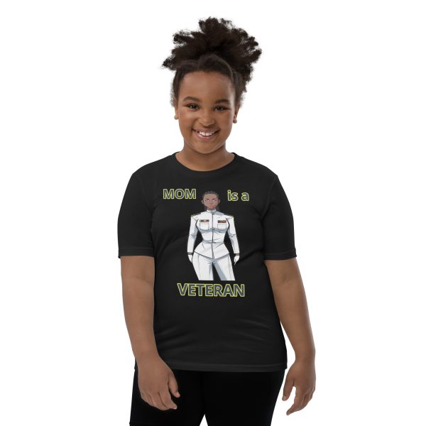MOM IS A VETERAN TOO FIFE Youth Short Sleeve T-Shirt