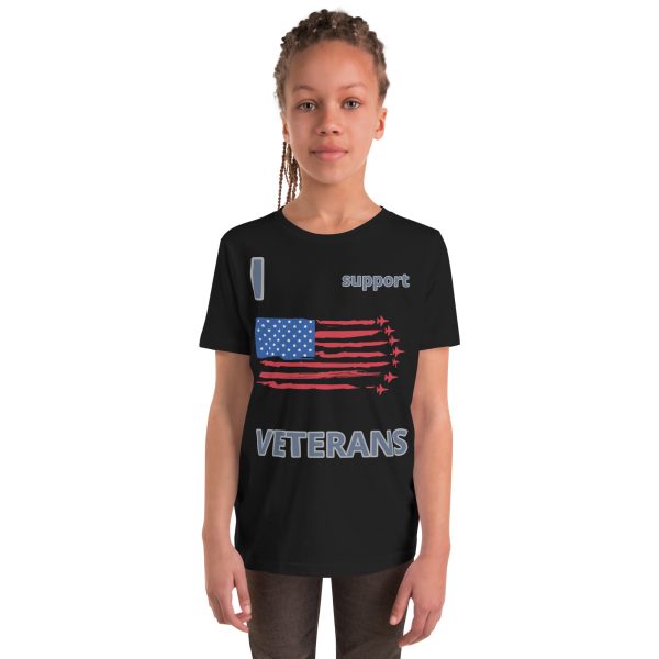 I SUPPORT  VETERANS TOO FIFE Youth Short Sleeve T-Shirt