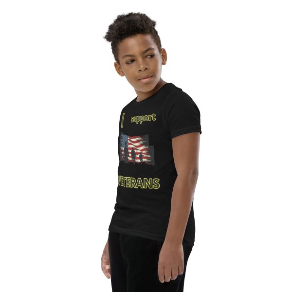 I SUPPORT  VETERANS TOO FIFE Youth Short Sleeve T-Shirt