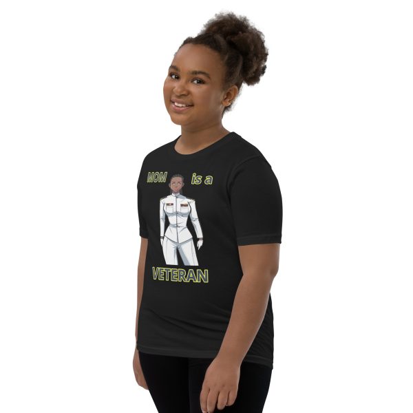 MOM IS A VETERAN TOO FIFE Youth Short Sleeve T-Shirt