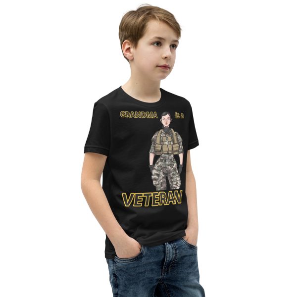 GRANDMA IS A VETERAN TOO FIFE Youth Short Sleeve T-Shirt